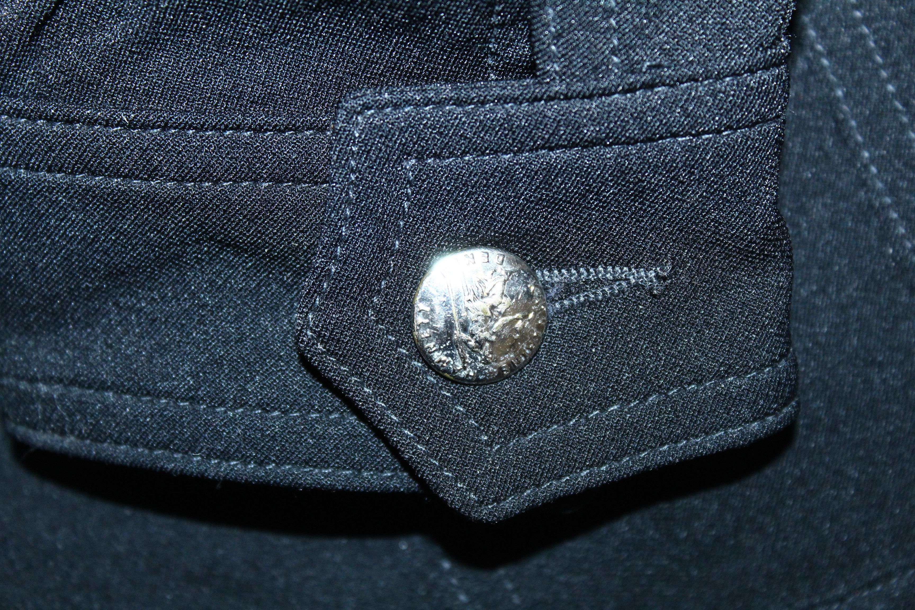 Japanese Brand Katharine Hamnett Denim Black Stretch Nylon Blend Biker Jckt Size M / US 6-8 / IT 42-44 - 9 Thumbnail