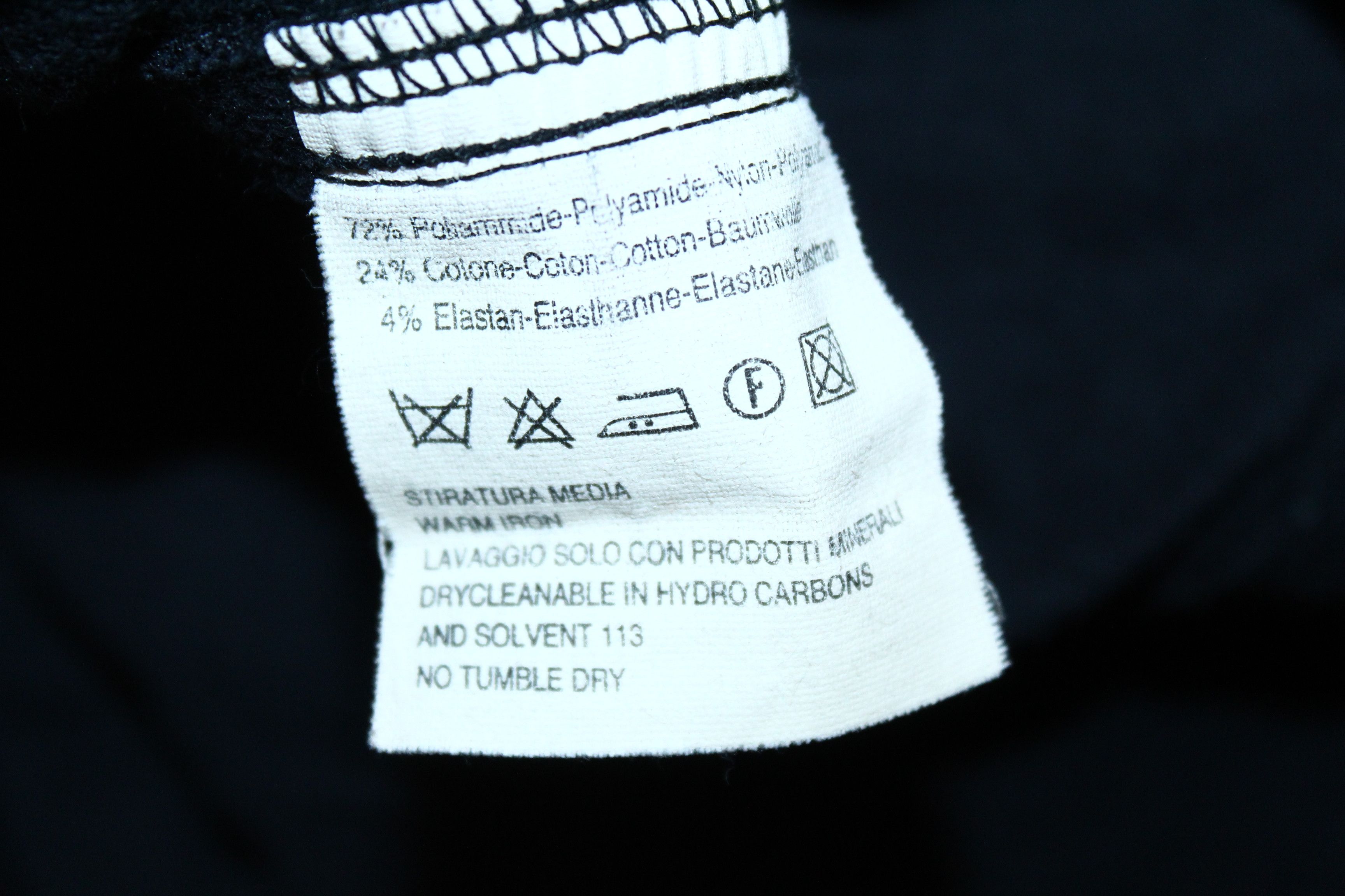 Japanese Brand Katharine Hamnett Denim Black Stretch Nylon Blend Biker Jckt Size M / US 6-8 / IT 42-44 - 6 Thumbnail