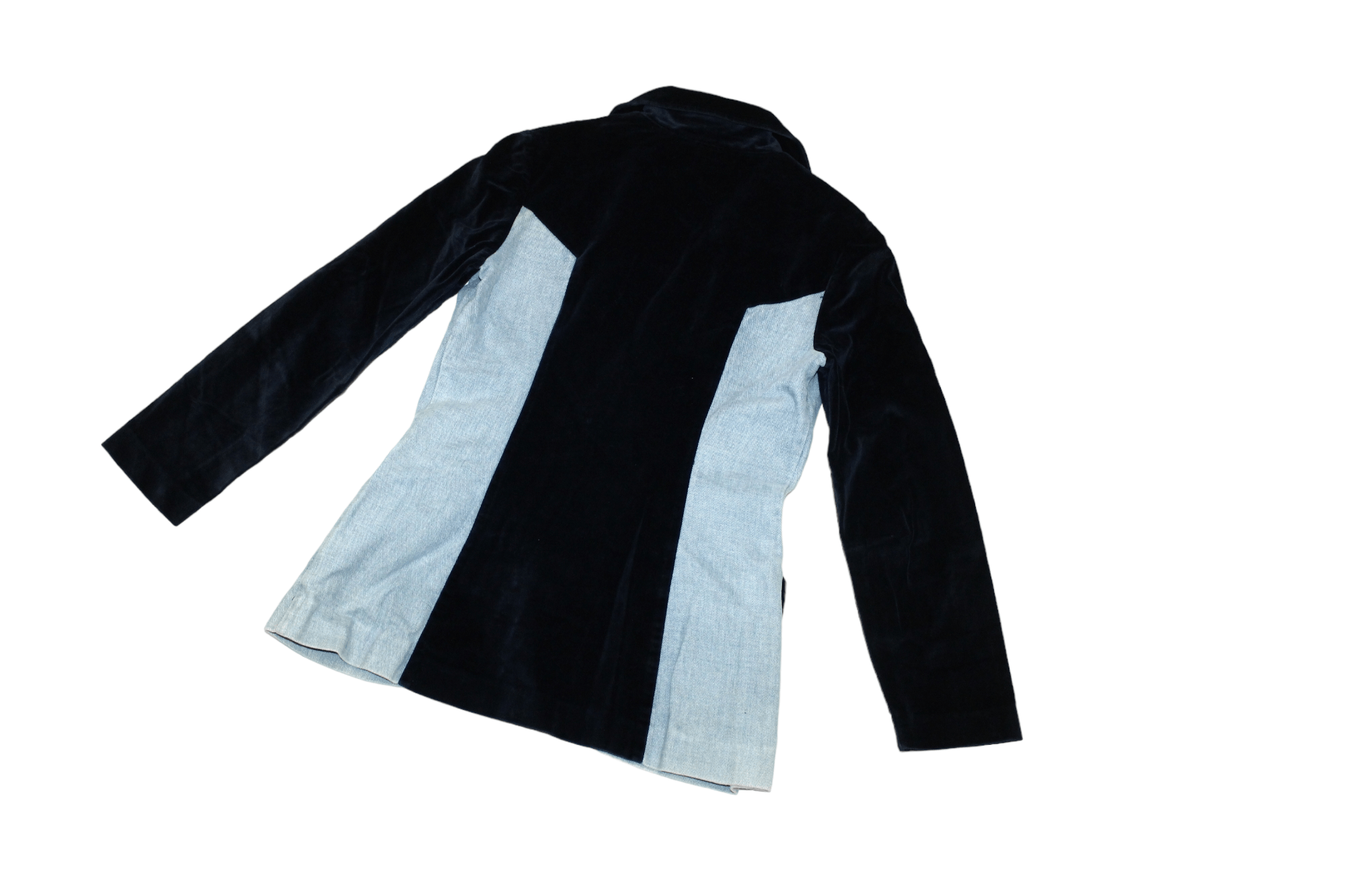 Vintage VTG Modern Juniors by Union Made Velour & Denim Chore Jacket Size US M / EU 48-50 / 2 - 10 Thumbnail