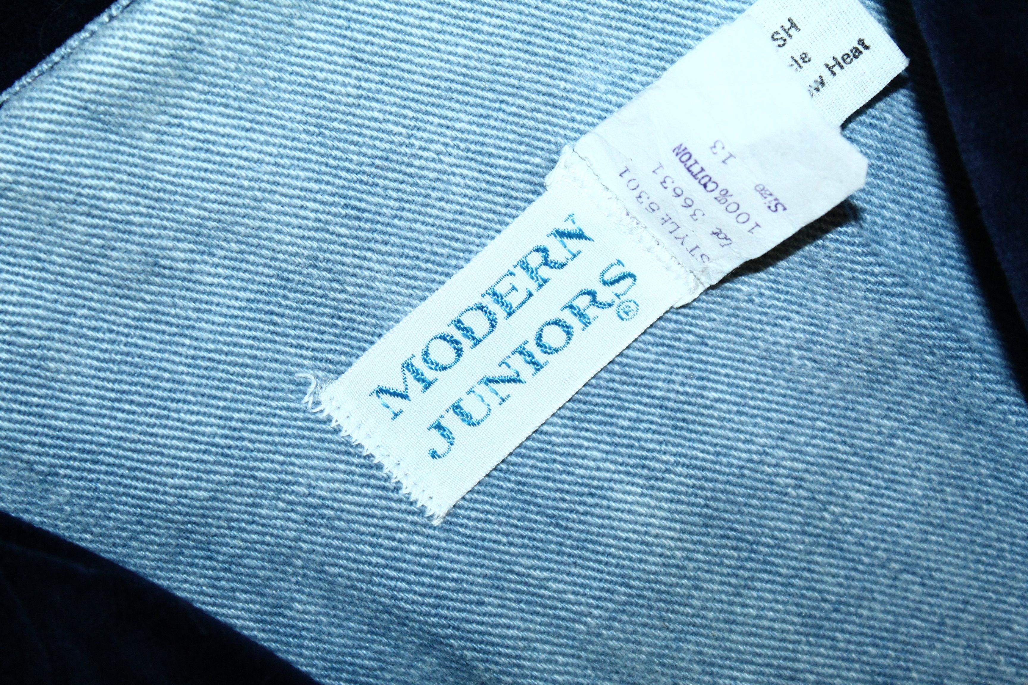 Vintage VTG Modern Juniors by Union Made Velour & Denim Chore Jacket Size US M / EU 48-50 / 2 - 4 Thumbnail