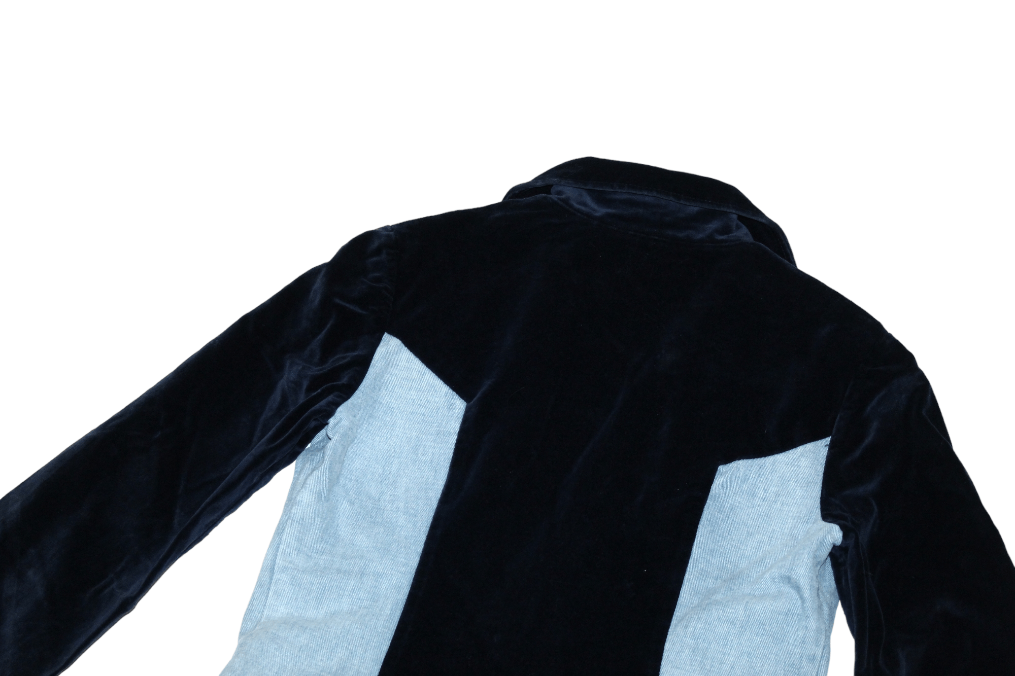 Vintage VTG Modern Juniors by Union Made Velour & Denim Chore Jacket Size US M / EU 48-50 / 2 - 11 Thumbnail