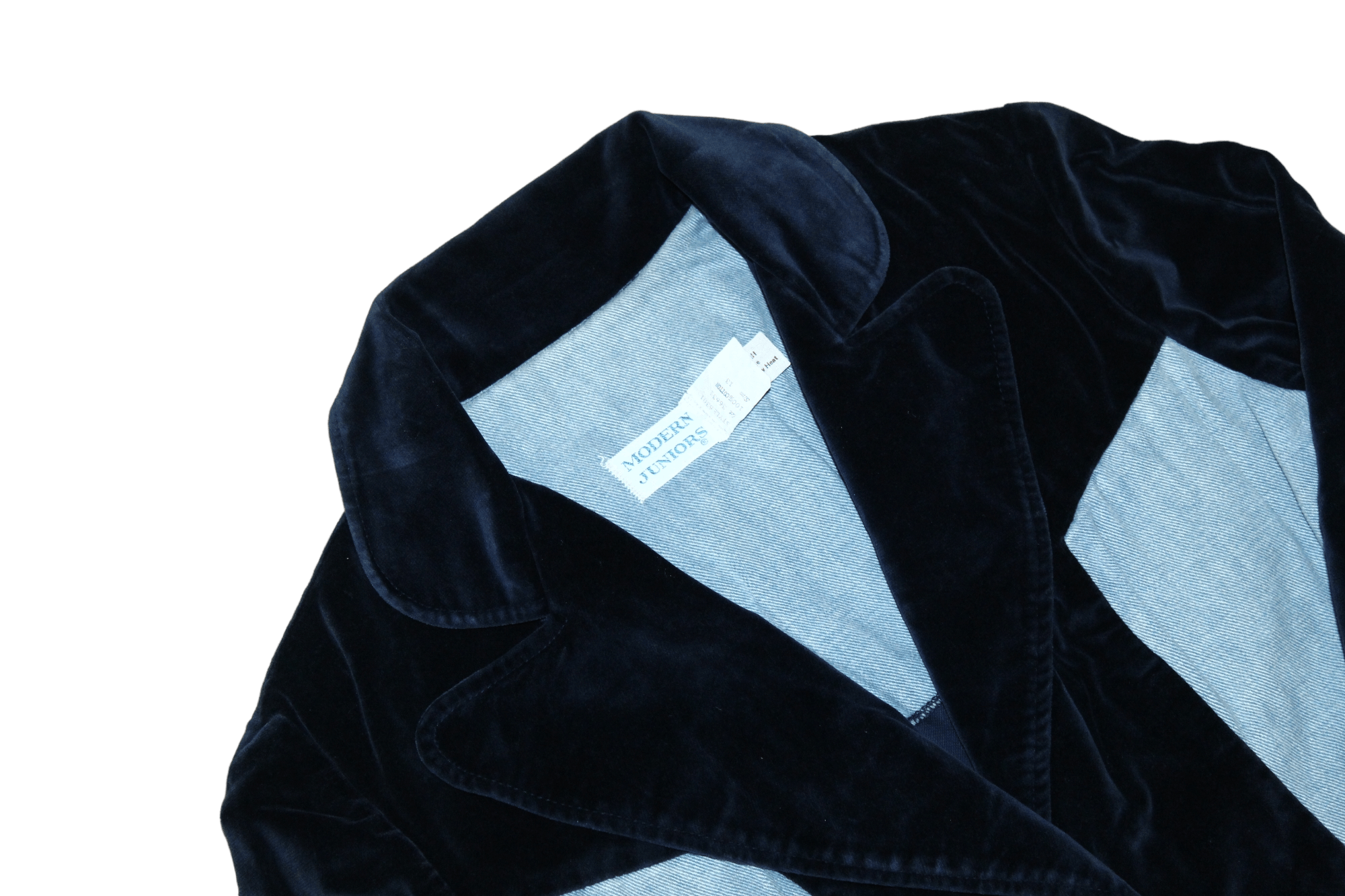 Vintage VTG Modern Juniors by Union Made Velour & Denim Chore Jacket Size US M / EU 48-50 / 2 - 2 Thumbnail