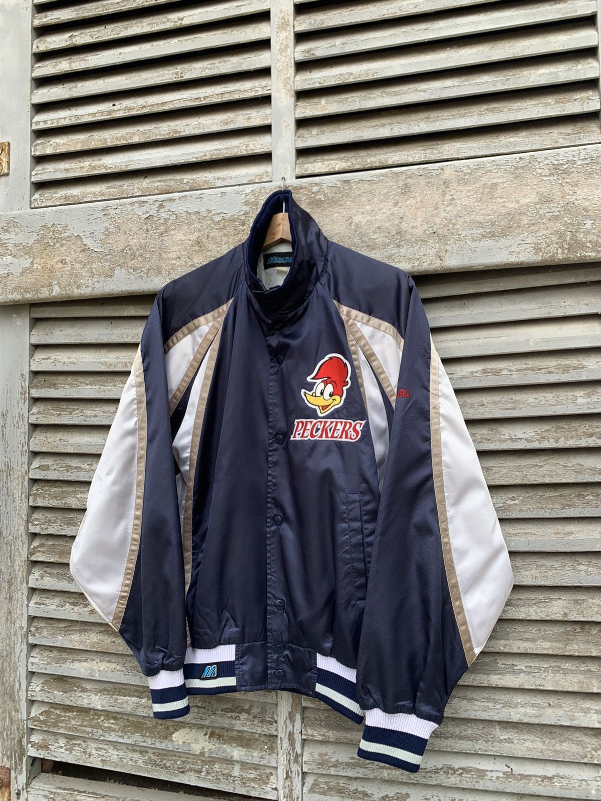 Vintage 👹Vintage MIZUNO PACKERS Light Bomber Jacket Size US L / EU 52-54 / 3 - 1 Thumbnail