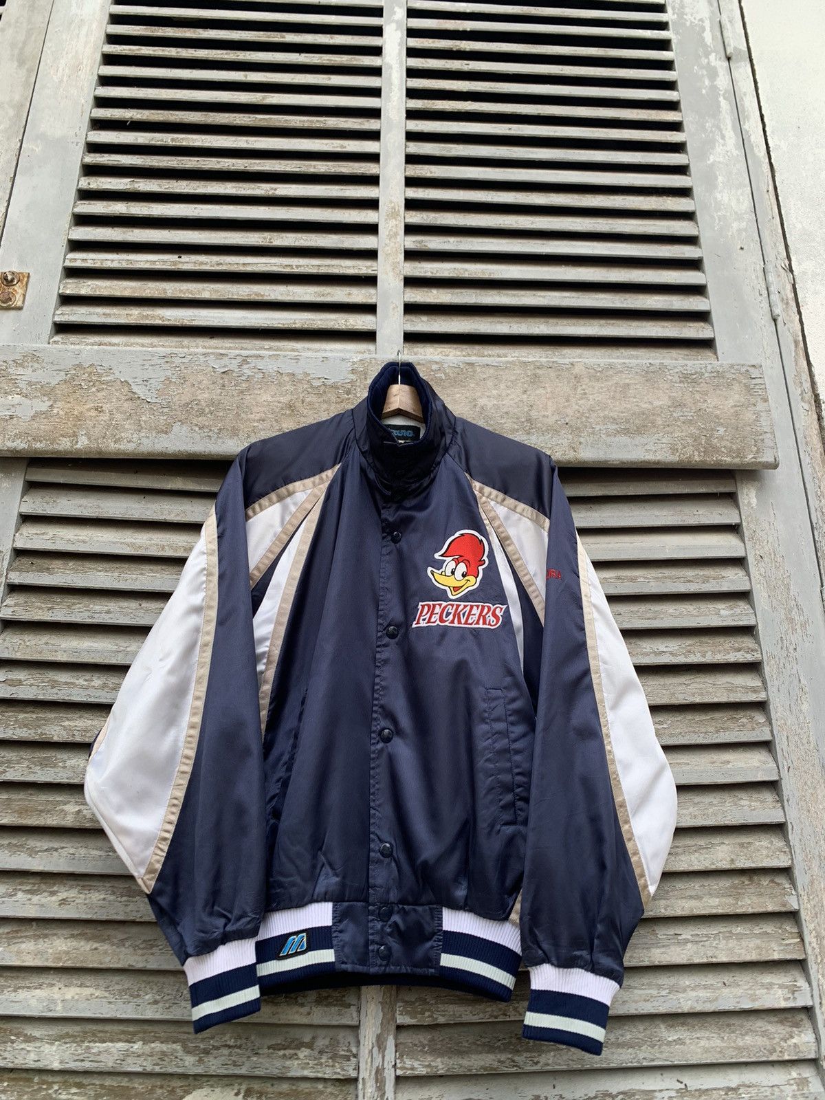Vintage 👹Vintage MIZUNO PACKERS Light Bomber Jacket Size US L / EU 52-54 / 3 - 5 Thumbnail