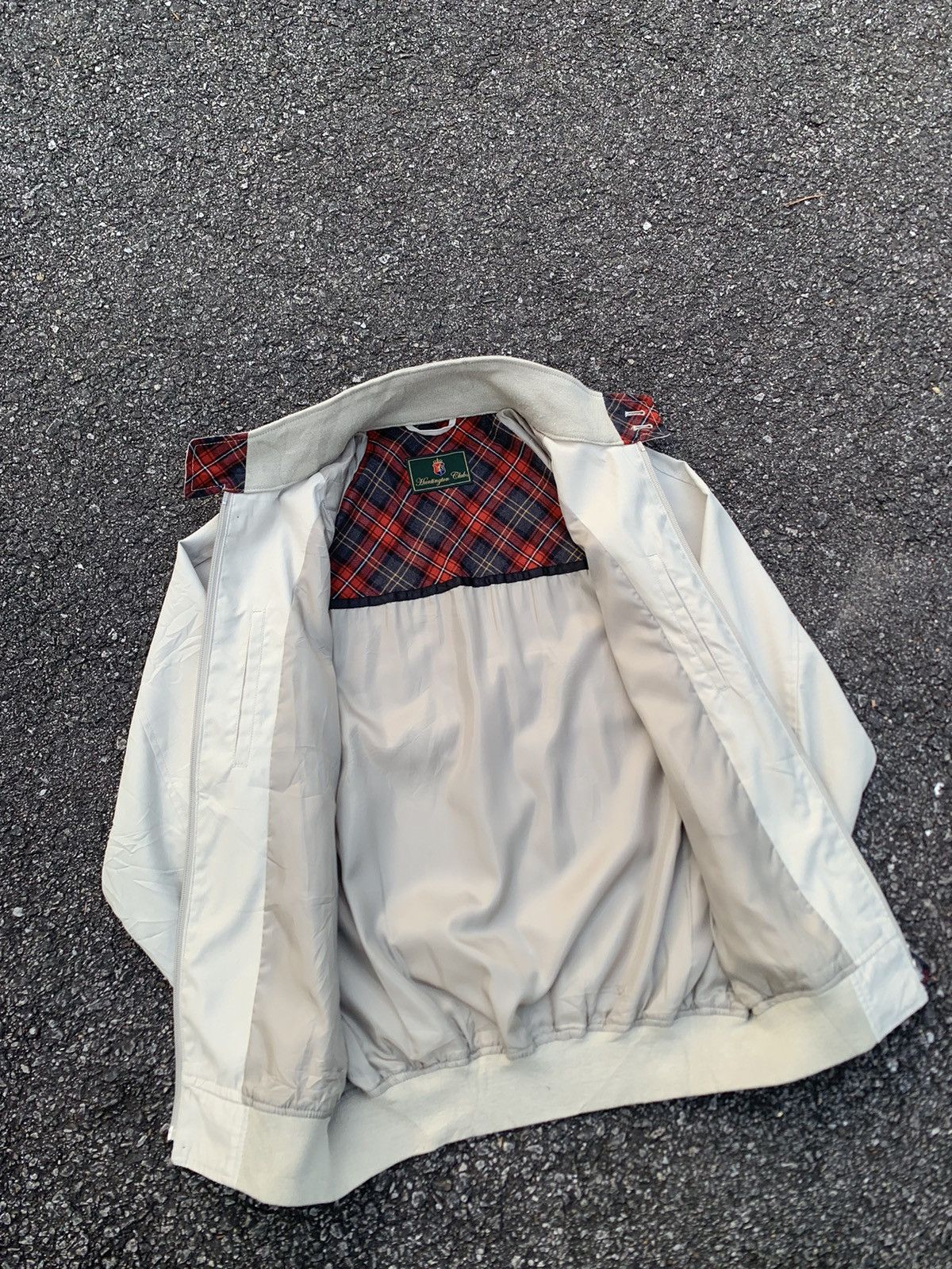 Vintage HUNTINGTON CLUB CREAM BOMBER JACKET Size US M / EU 48-50 / 2 - 8 Thumbnail