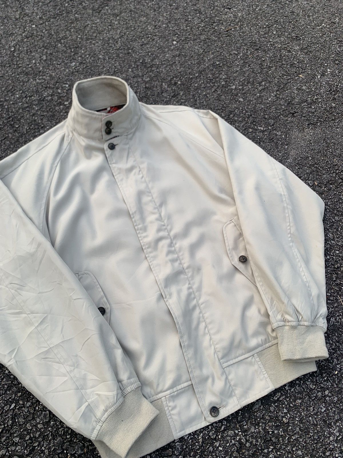 Vintage HUNTINGTON CLUB CREAM BOMBER JACKET Size US M / EU 48-50 / 2 - 7 Thumbnail