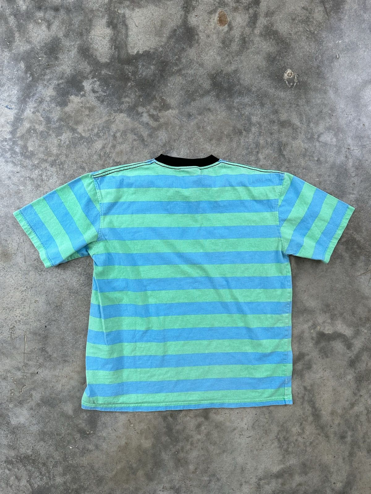 Pleasures Pleasures Striped Embroidered Oval Logo Ringer Tee Sz. Large Size US L / EU 52-54 / 3 - 5 Thumbnail