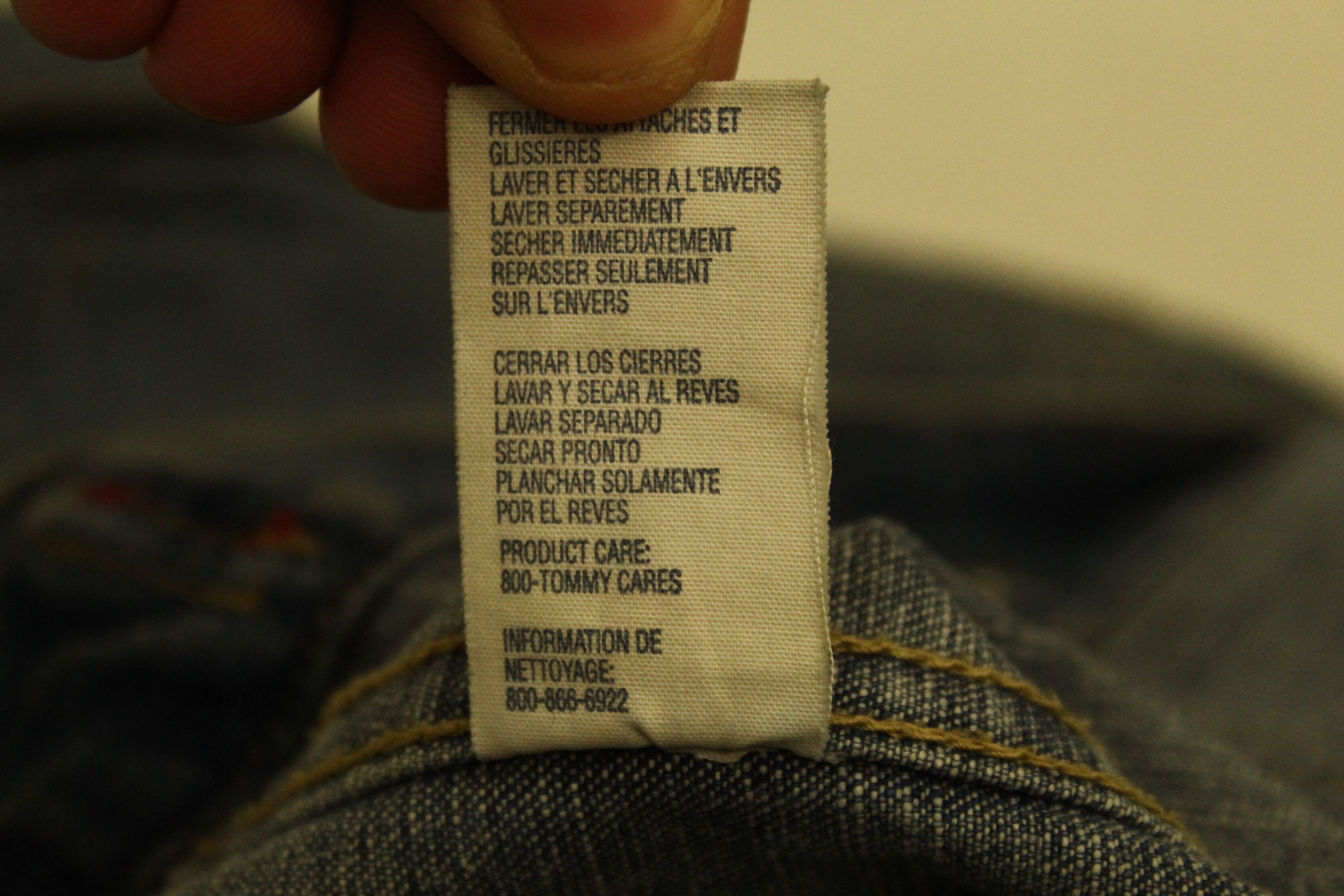 Tommy Hilfiger Tommy Hilfiger USA Flag Big Back Logo Stonewash Denim Jacket Size US M / EU 48-50 / 2 - 10 Thumbnail