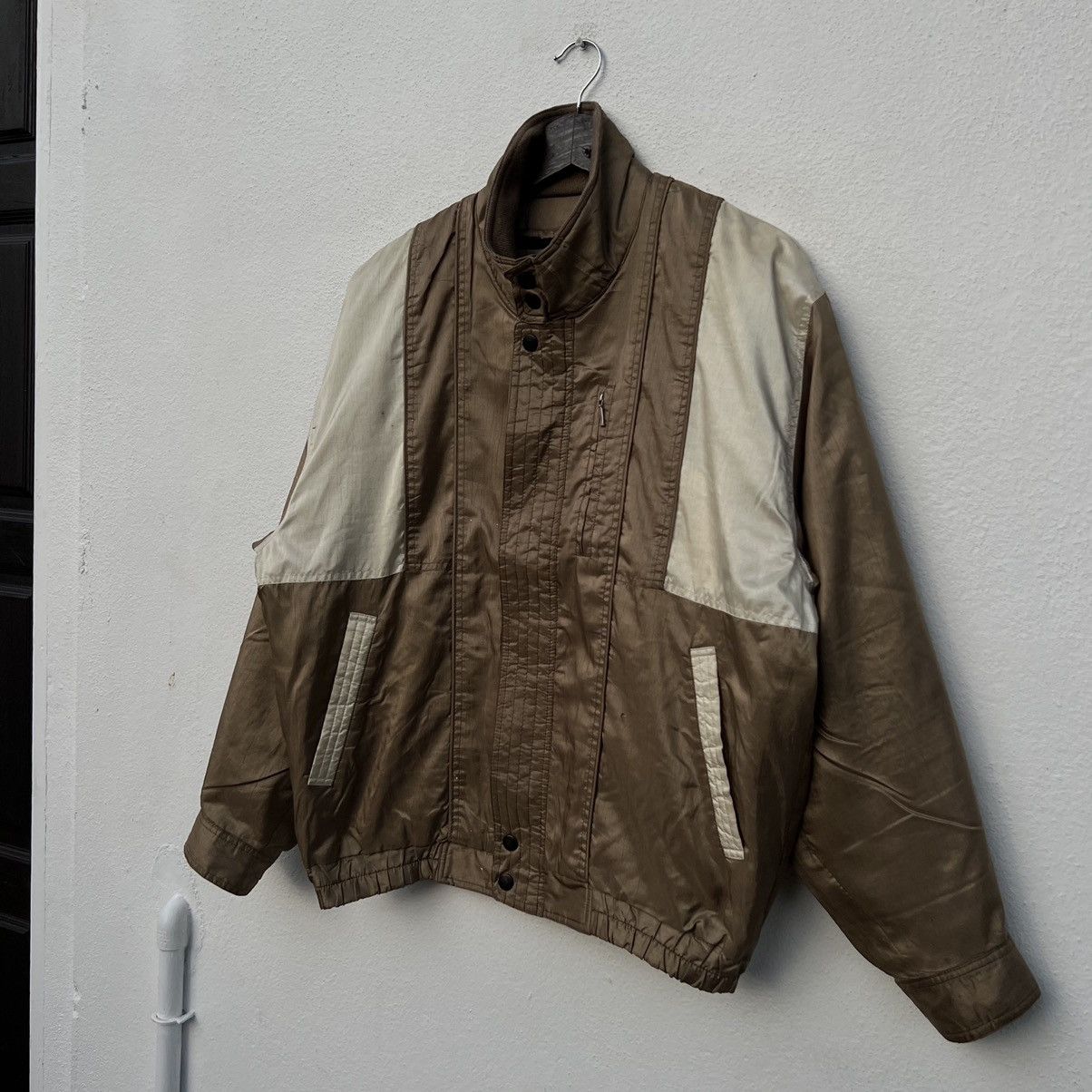 Japanese Brand VINTAGE VARSITY JACKET SADDLER INSPIRED BY ISSEY MIYAKE Size US M / EU 48-50 / 2 - 2 Thumbnail