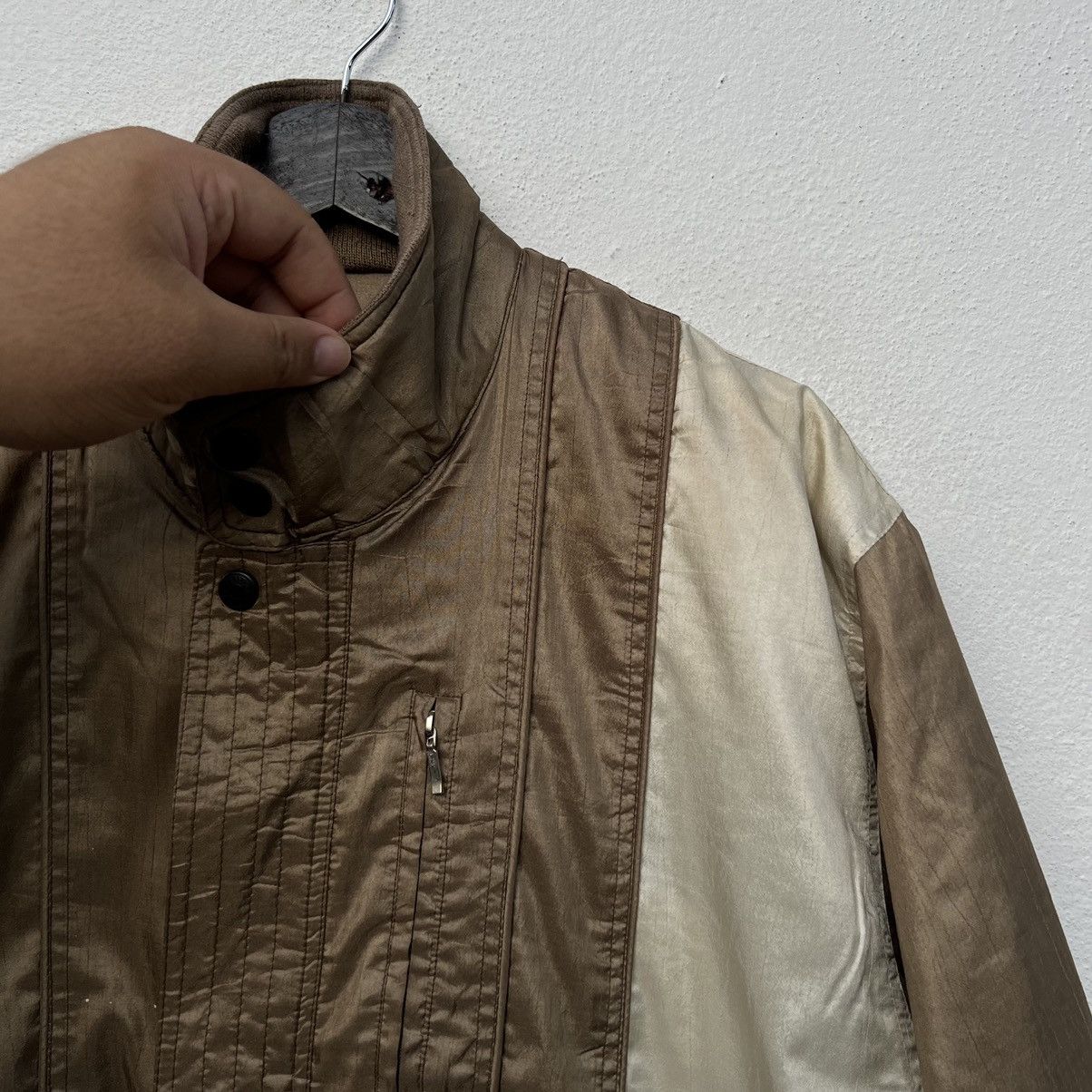 Japanese Brand VINTAGE VARSITY JACKET SADDLER INSPIRED BY ISSEY MIYAKE Size US M / EU 48-50 / 2 - 6 Thumbnail