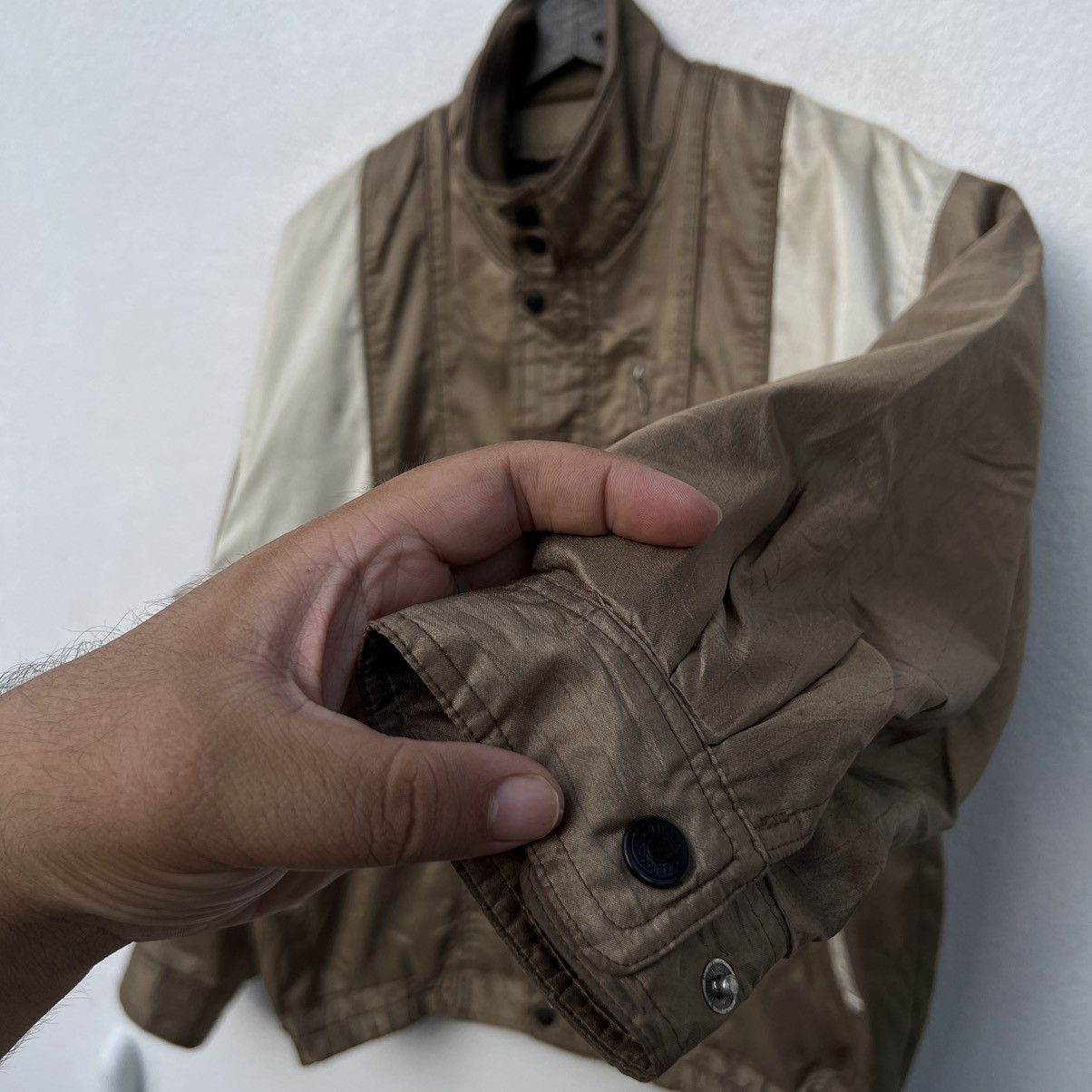 Japanese Brand VINTAGE VARSITY JACKET SADDLER INSPIRED BY ISSEY MIYAKE Size US M / EU 48-50 / 2 - 5 Thumbnail
