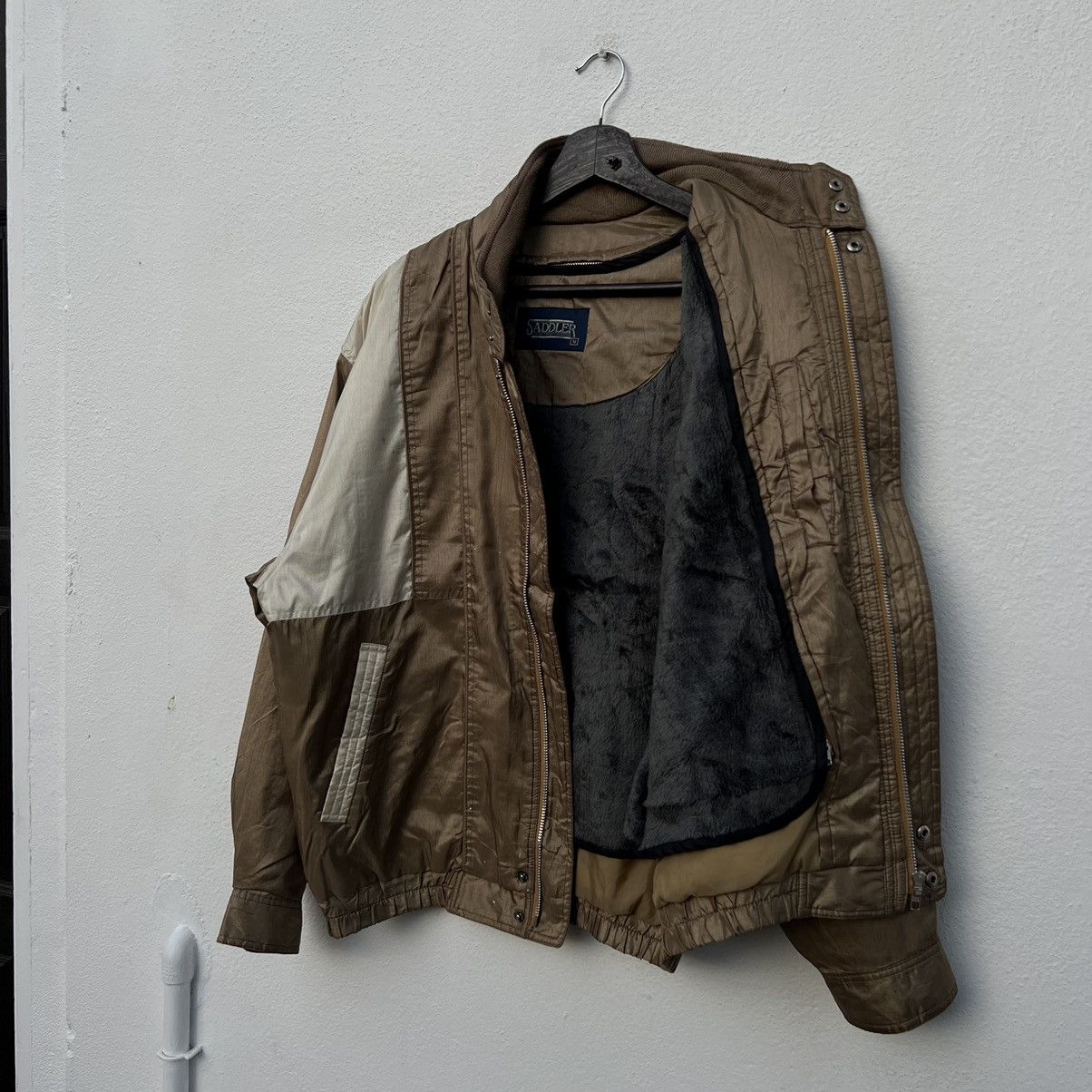 Japanese Brand VINTAGE VARSITY JACKET SADDLER INSPIRED BY ISSEY MIYAKE Size US M / EU 48-50 / 2 - 10 Thumbnail