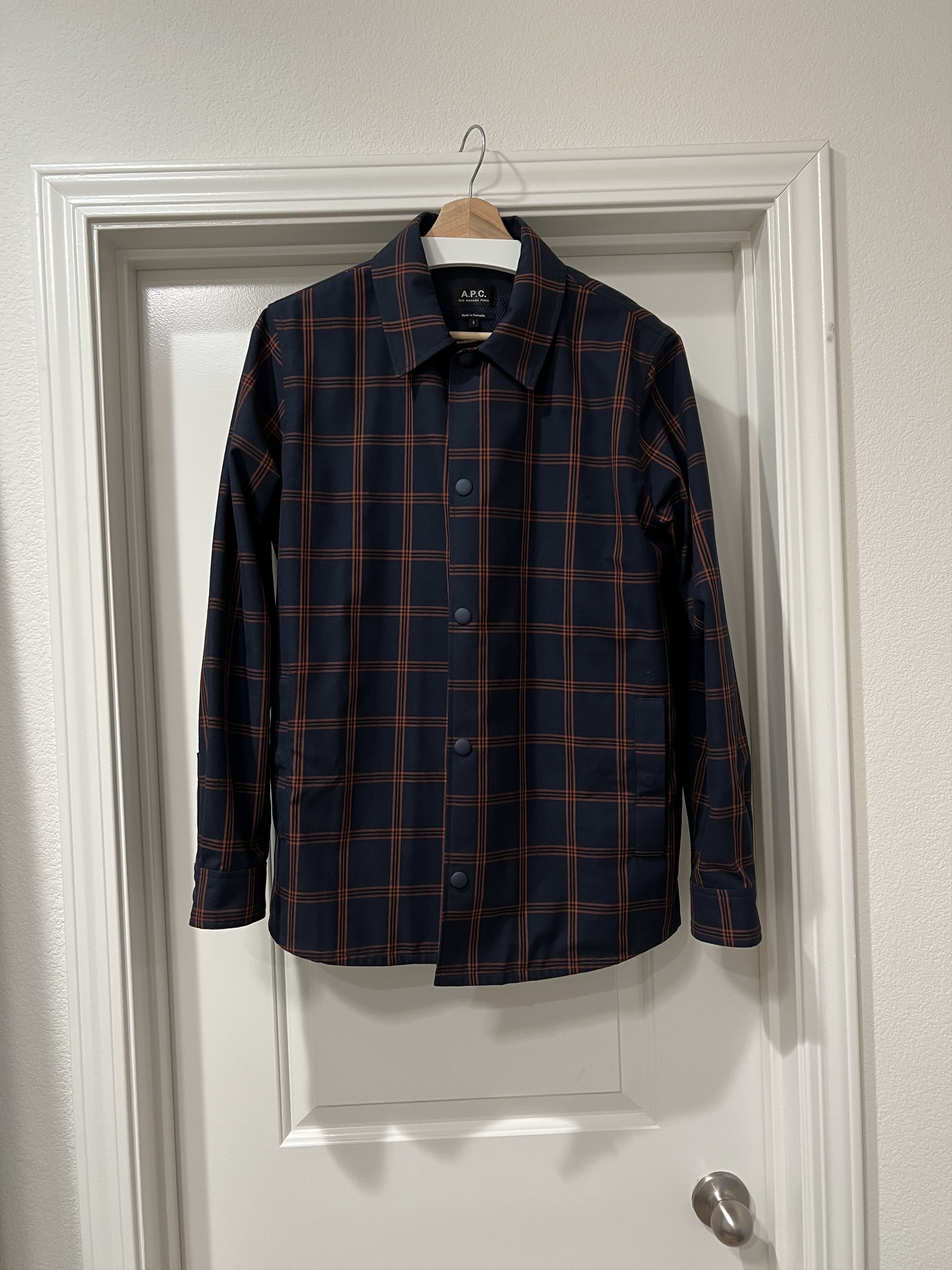 APC Rodney Check Shirt Jacket