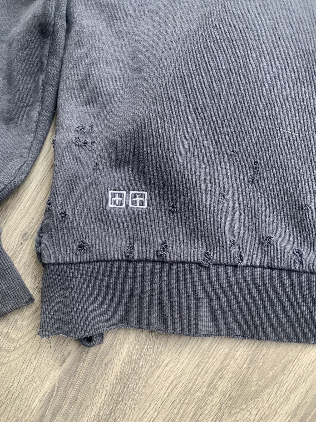 Ksubi Distressed Medium Ksubi Washed Black Sweatshirt Size US M / EU 48-50 / 2 - 5 Thumbnail