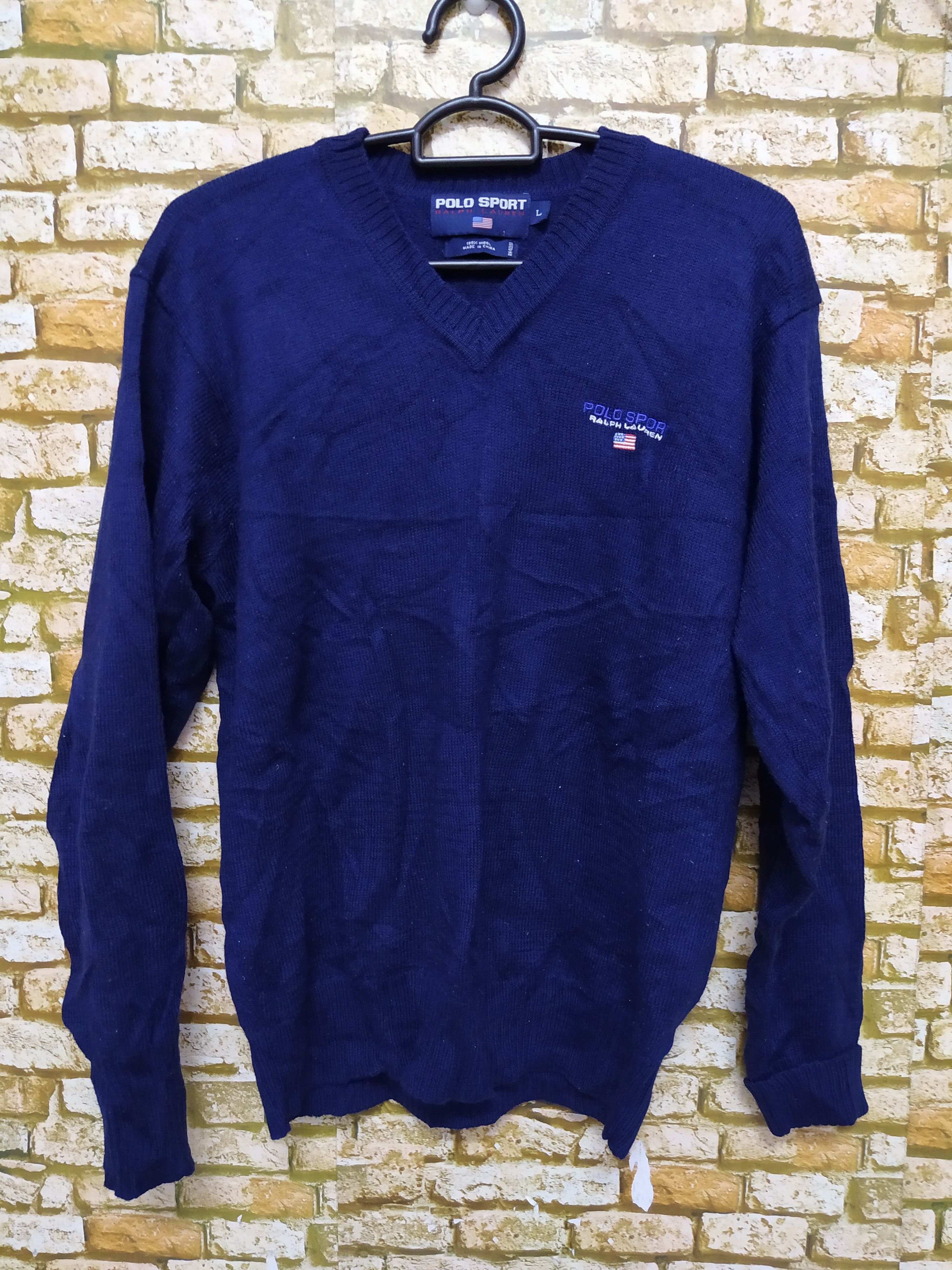 Polo Ralph Lauren × Vintage 90s POLO SPORTSMAN RALPH LAUREN KNITWEAR SWEATER (B735) Size US L / EU 52-54 / 3 - 1 Thumbnail