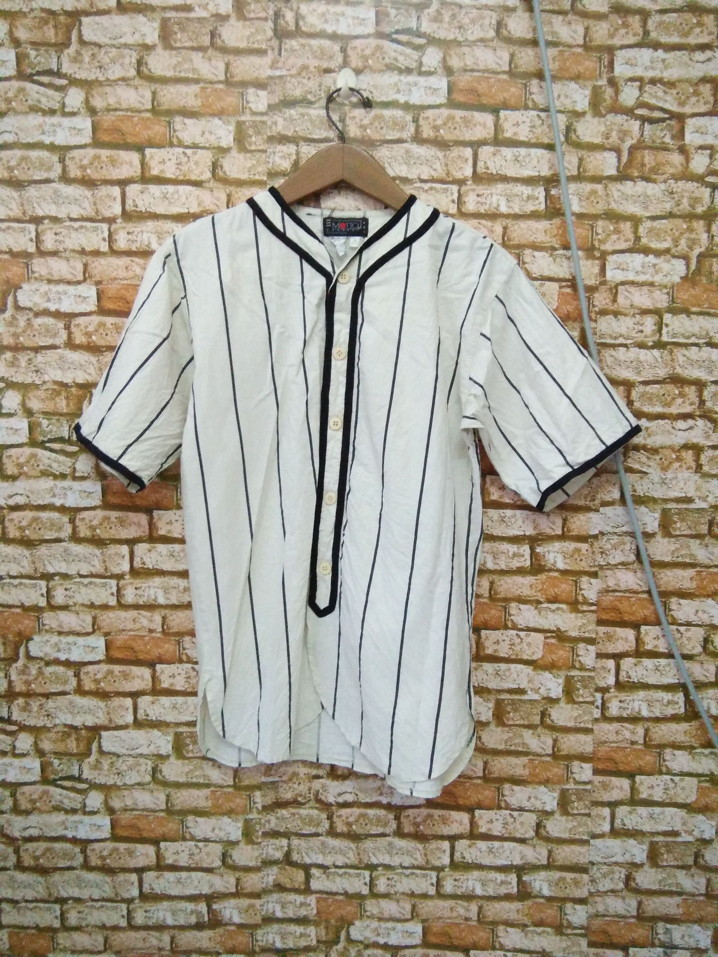 Japanese Brand × Vintage BASEBALL MOTTO REDDIT SHIRT VTG PIT 18 (A814) Size US M / EU 48-50 / 2 - 2 Thumbnail