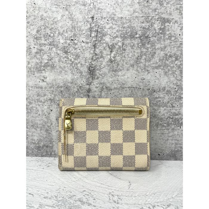 Pre-Owned Louis Vuitton Damier Ebene Zippy Wallet N41661 Round