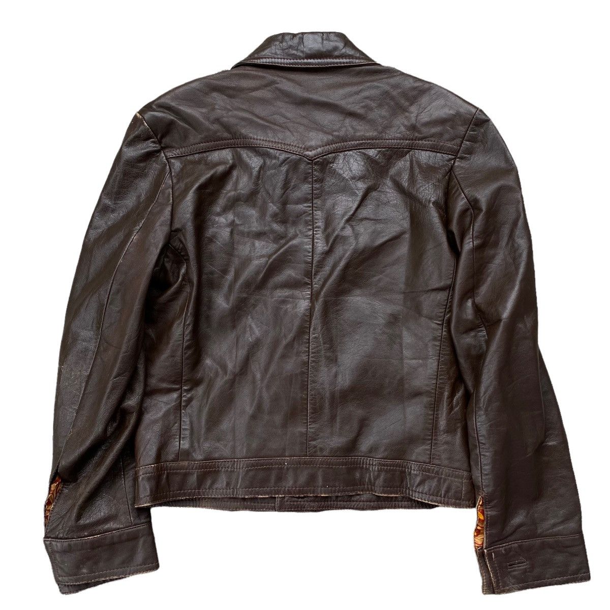 Japanese Brand Genuine Leather Biker Jacket Motorcyle Vintage Japan. #A1 Size US M / EU 48-50 / 2 - 7 Thumbnail