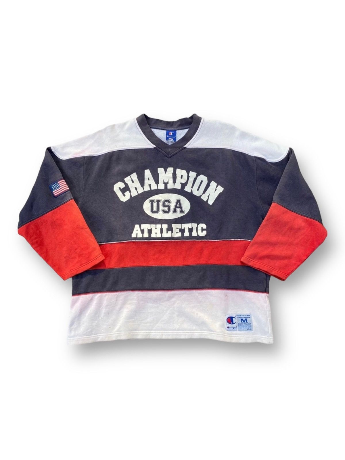 Vintage Champion USA Athletic Big Spell Out Sweatshirt. #A1