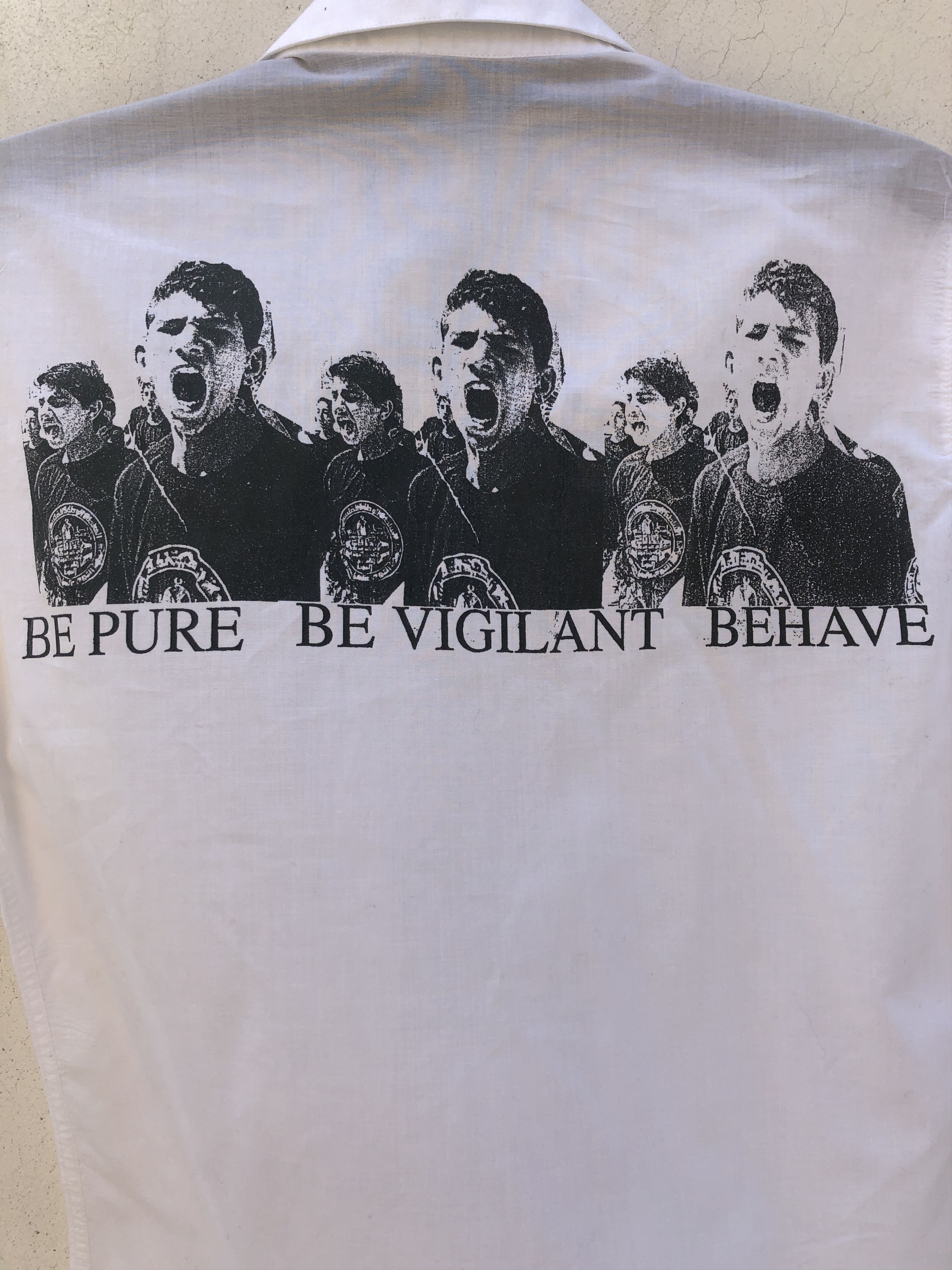 Raf Simons SS02 Be Pure Be Vigilant Behave Shirt | Grailed