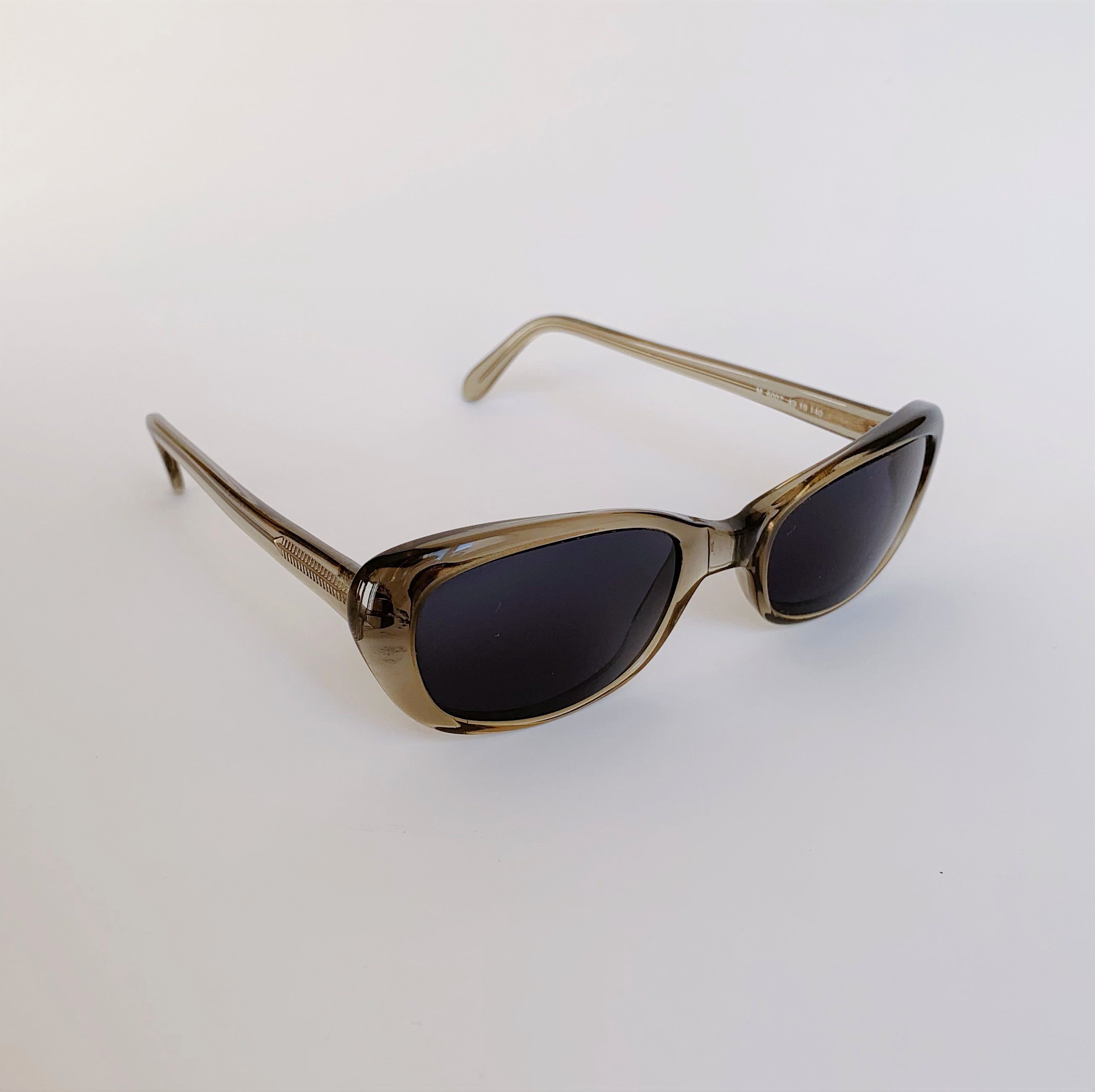Vintage Karl Wagner Vintage Rectangle Sunglasses Clear Green 00's Size ONE SIZE - 2 Thumbnail