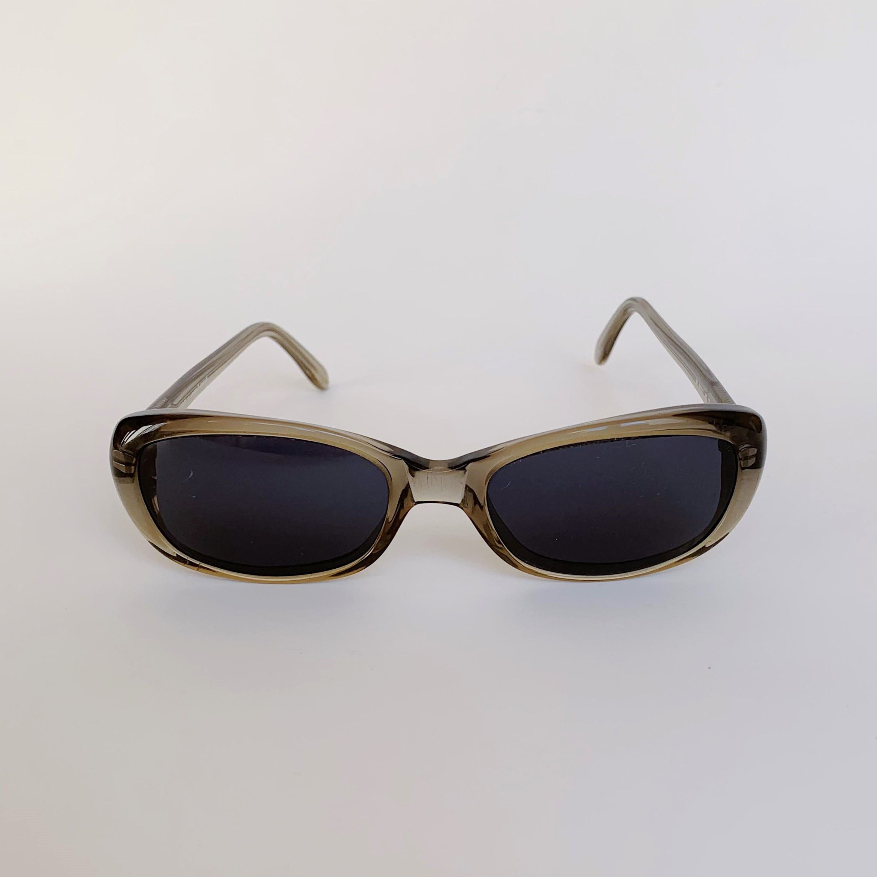 Vintage Karl Wagner Vintage Rectangle Sunglasses Clear Green 00's Size ONE SIZE - 1 Thumbnail