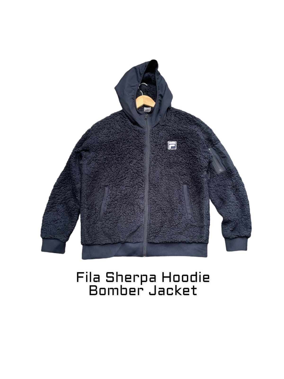 Engineered Garments Fila Engineered Garment Bomber Sherpa Jacket Size US L / EU 52-54 / 3 - 1 Thumbnail