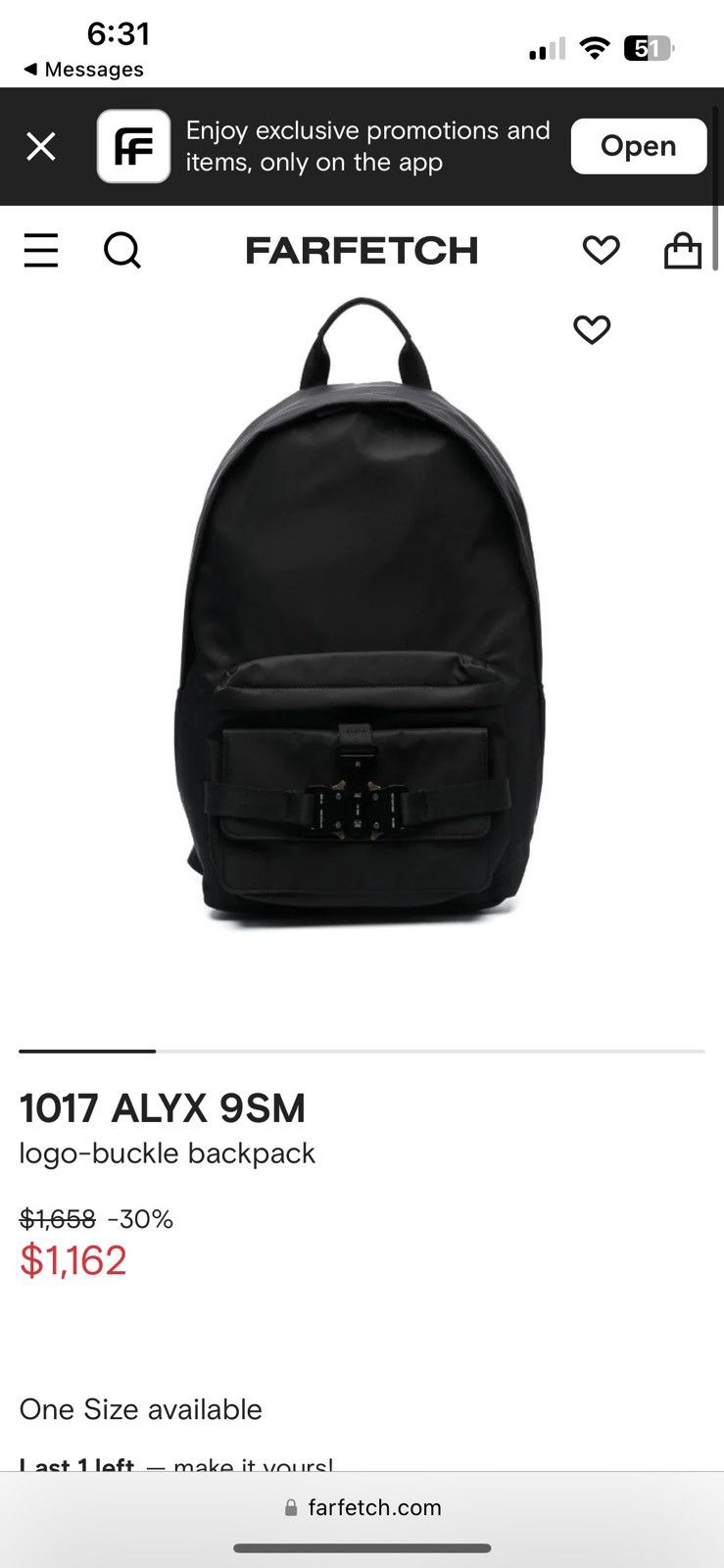 1017 ALYX 9SM Alyx Tricon Backpack Size ONE SIZE - 10 Thumbnail