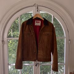 Original 1950s Levis Casuals Bomber Jacket in Sand and Brown 