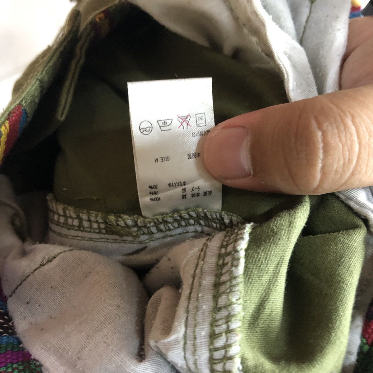 Japanese Brand Titi Caca Green Cargo Multipocket Pants #6786 Size US 31 - 16 Thumbnail