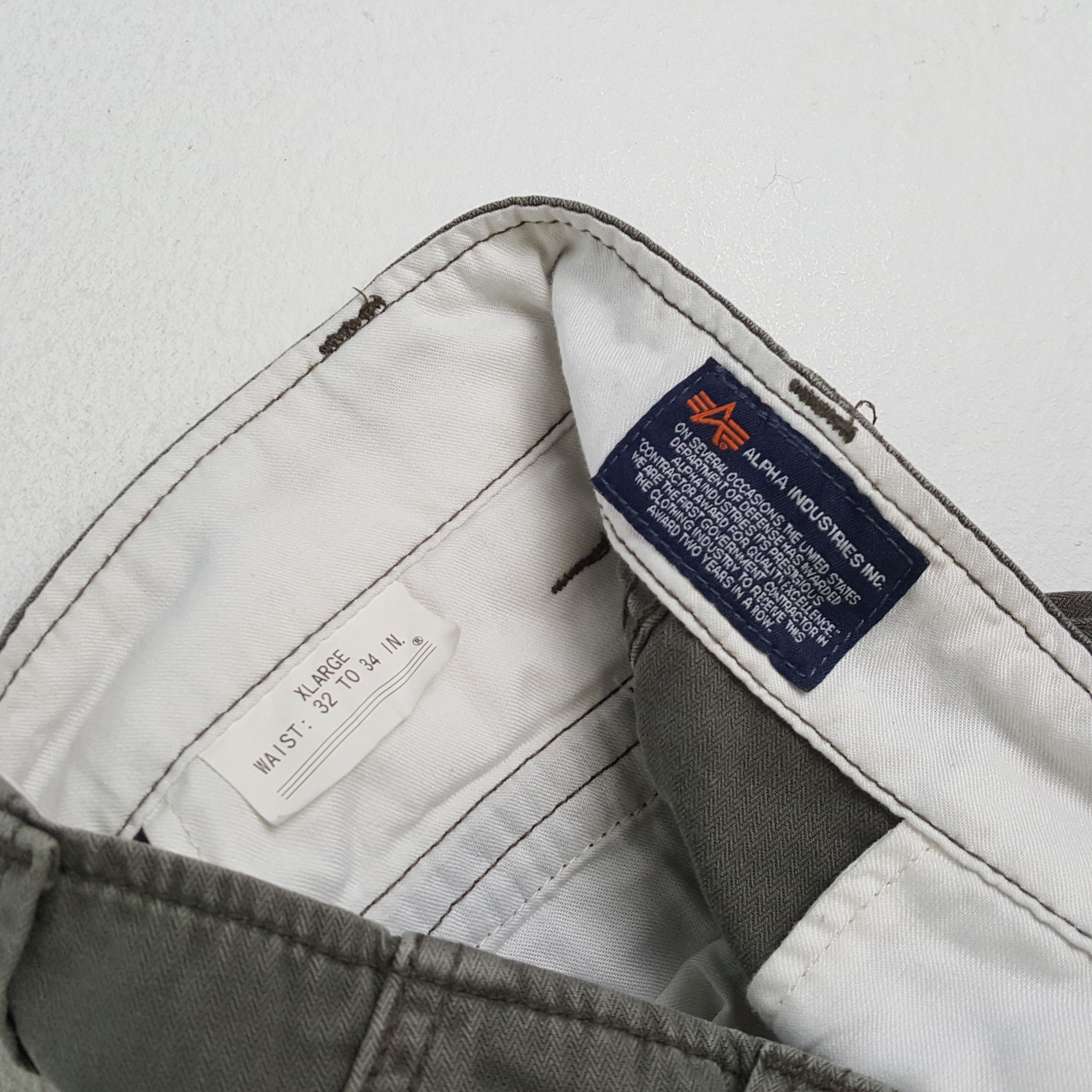 Alpha Industries × Vintage ALPHA INDUSTRIES Cargo Tactical Pockets Streetwear Pants Size US 35 - 14 Thumbnail