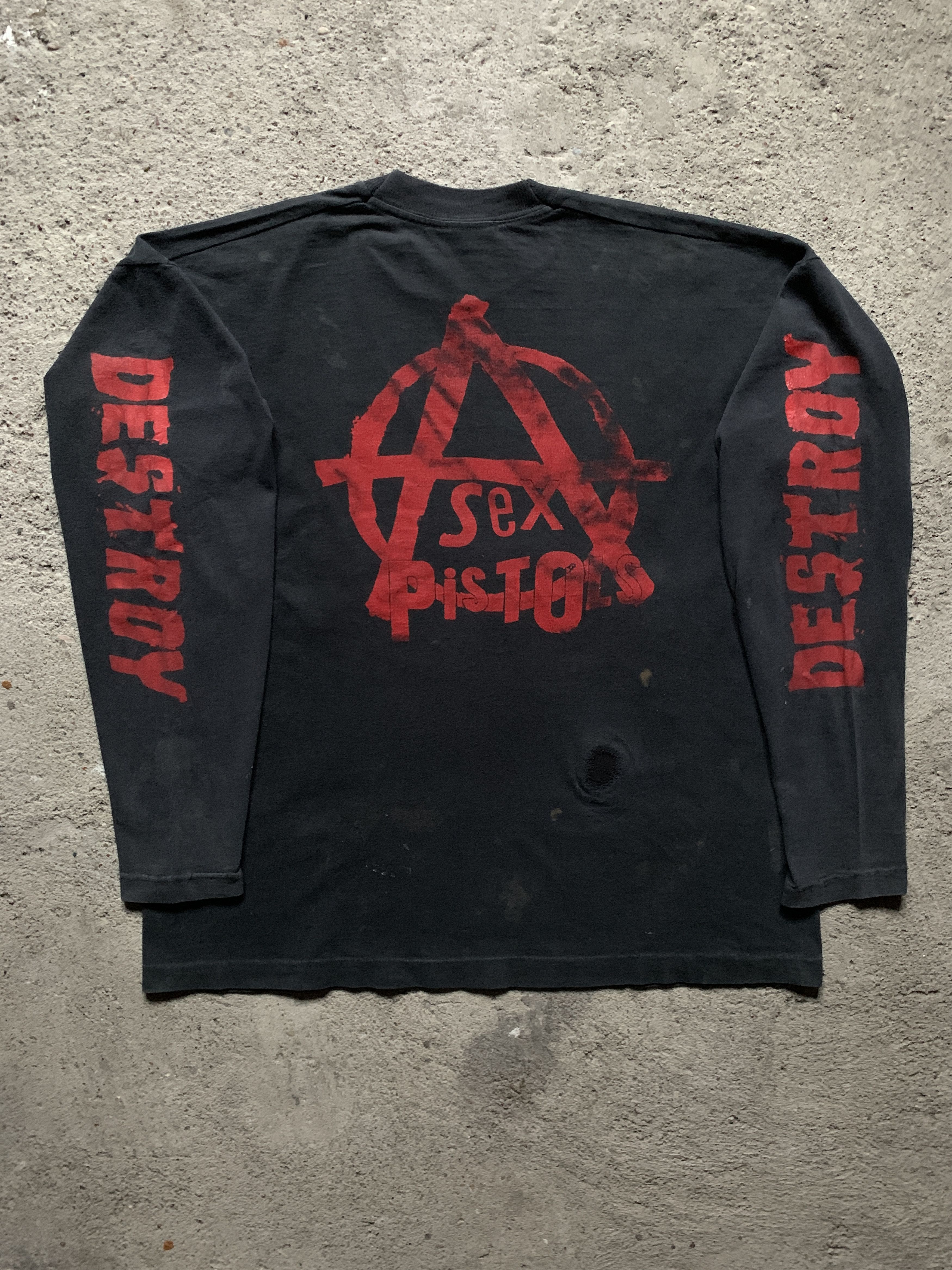 Band Tees Vintage Sex Pistols 90's Punk Band Longsleeve T-shirt Size US XL / EU 56 / 4 - 2 Thumbnail