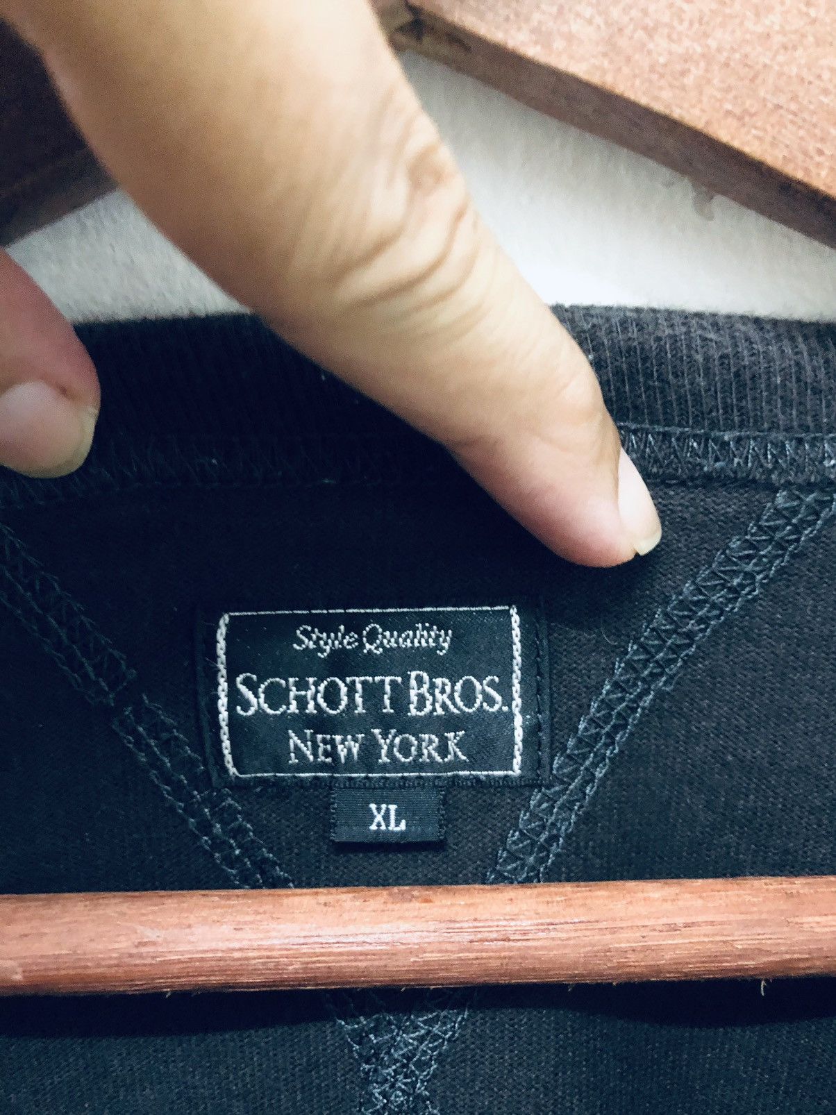 Schott VINTAGE SCHOTT BROSS NEW YORK SWEATSHIRT JUMPER Size US M / EU 48-50 / 2 - 3 Thumbnail
