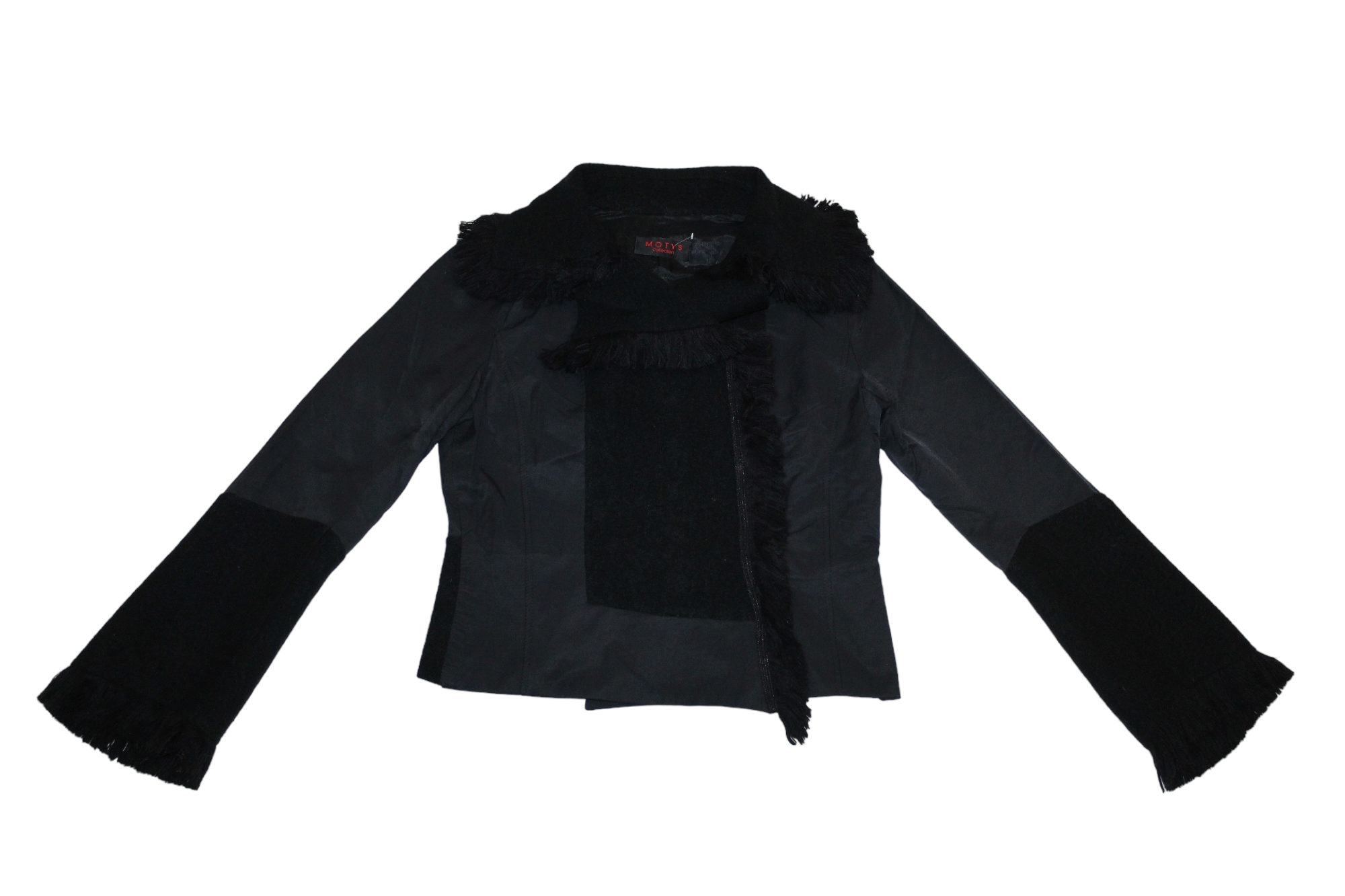 Other 🔥 MOTYS Coll. France Cropped Jacket fringe collar & cuffs Size M / US 6-8 / IT 42-44 - 4 Thumbnail