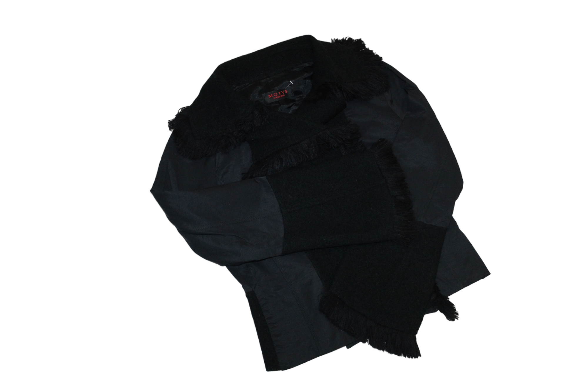 Other 🔥 MOTYS Coll. France Cropped Jacket fringe collar & cuffs Size M / US 6-8 / IT 42-44 - 7 Thumbnail