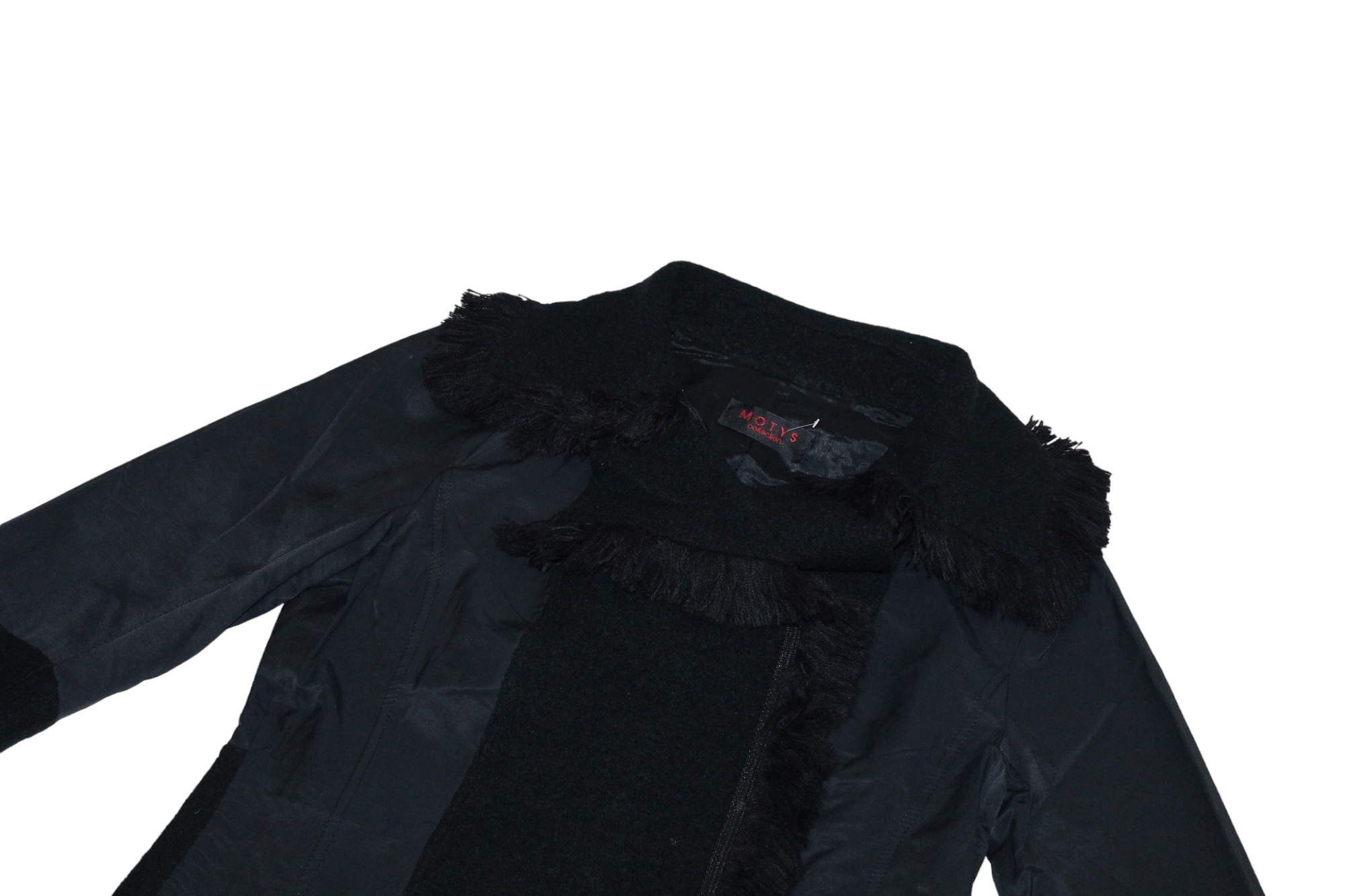 Other 🔥 MOTYS Coll. France Cropped Jacket fringe collar & cuffs Size M / US 6-8 / IT 42-44 - 3 Thumbnail