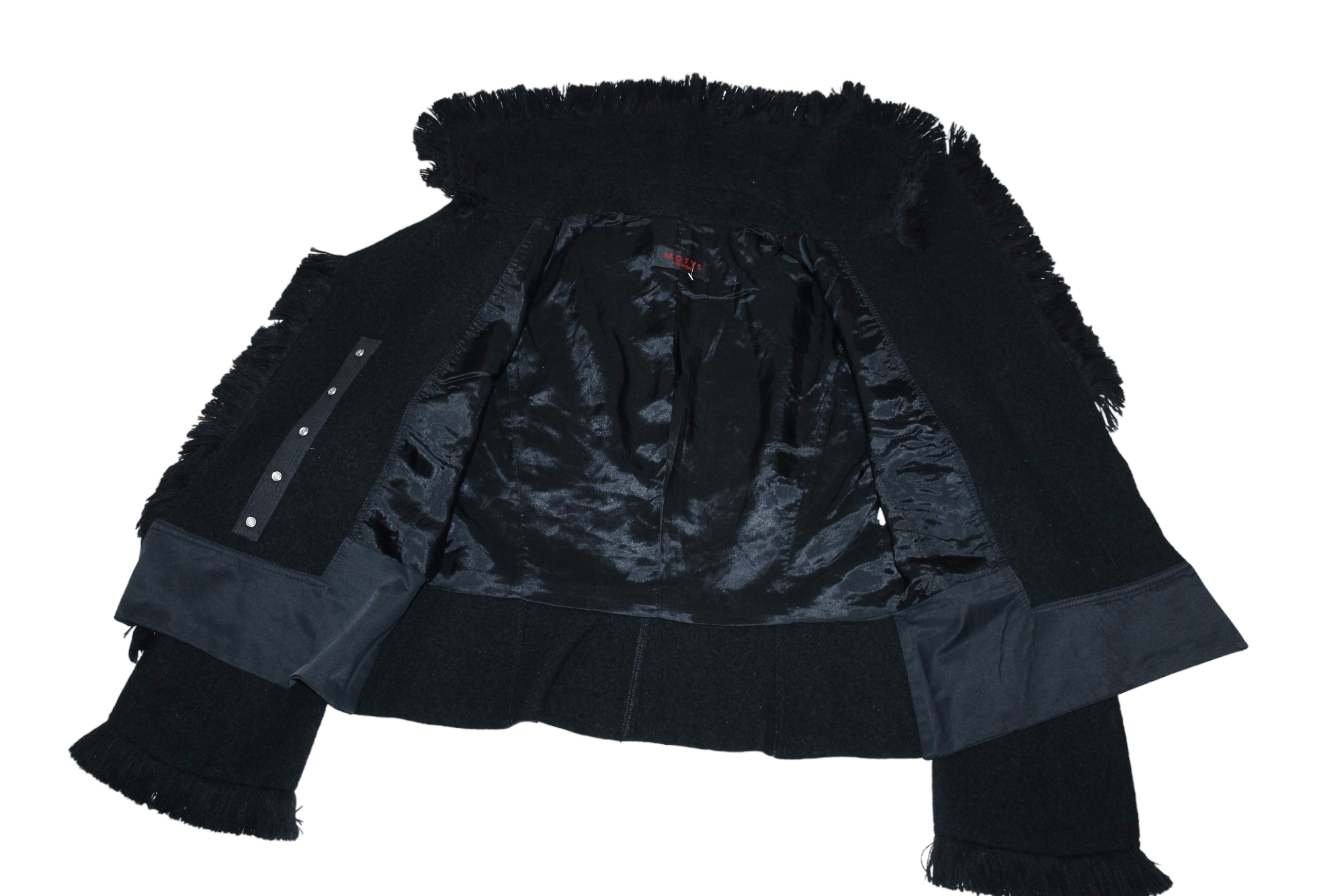 Other 🔥 MOTYS Coll. France Cropped Jacket fringe collar & cuffs Size M / US 6-8 / IT 42-44 - 6 Thumbnail