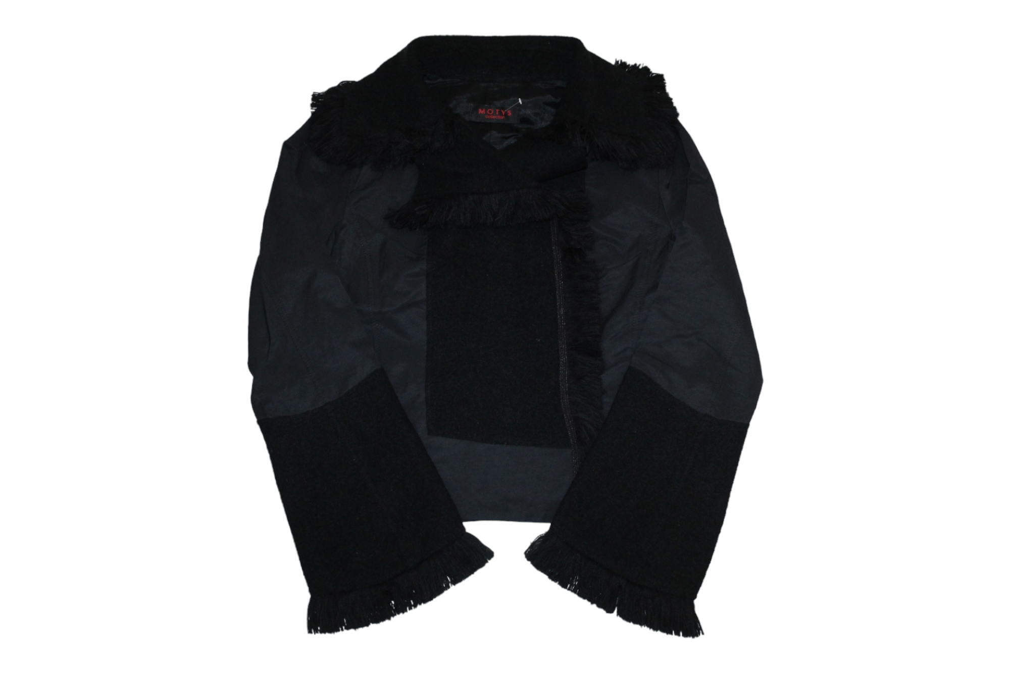 Other 🔥 MOTYS Coll. France Cropped Jacket fringe collar & cuffs Size M / US 6-8 / IT 42-44 - 1 Thumbnail