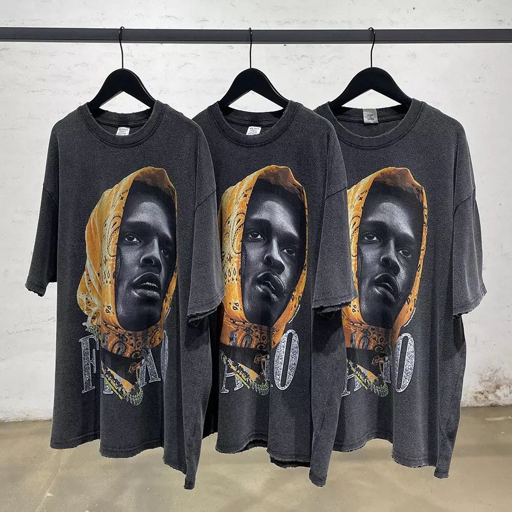 Vintage Washed Rapper Graphic Tee