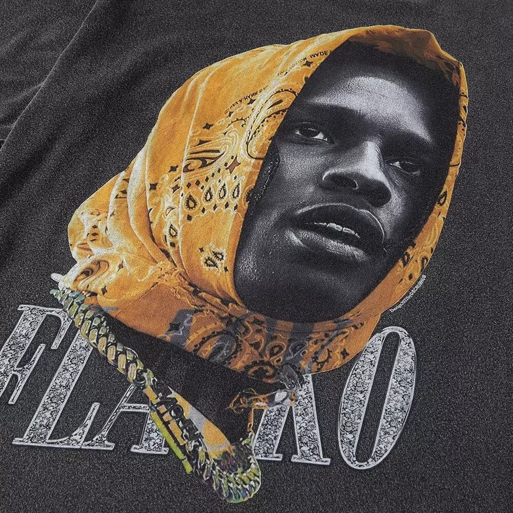 Vintage Washed Rapper Graphic Tee