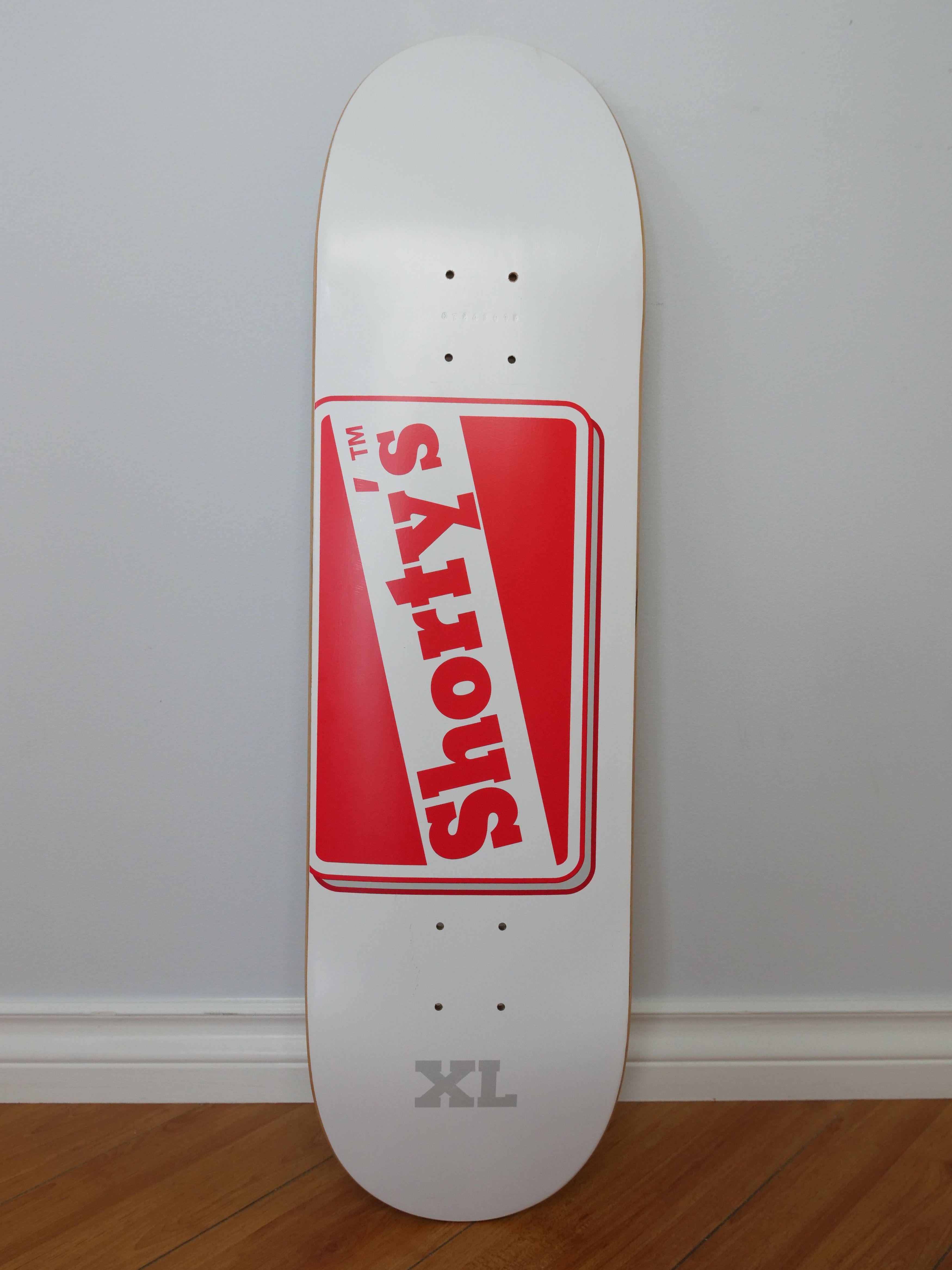 image of Shortys Skateboards Shorty's Skateboard Blackmagic Deck in White, Men's
