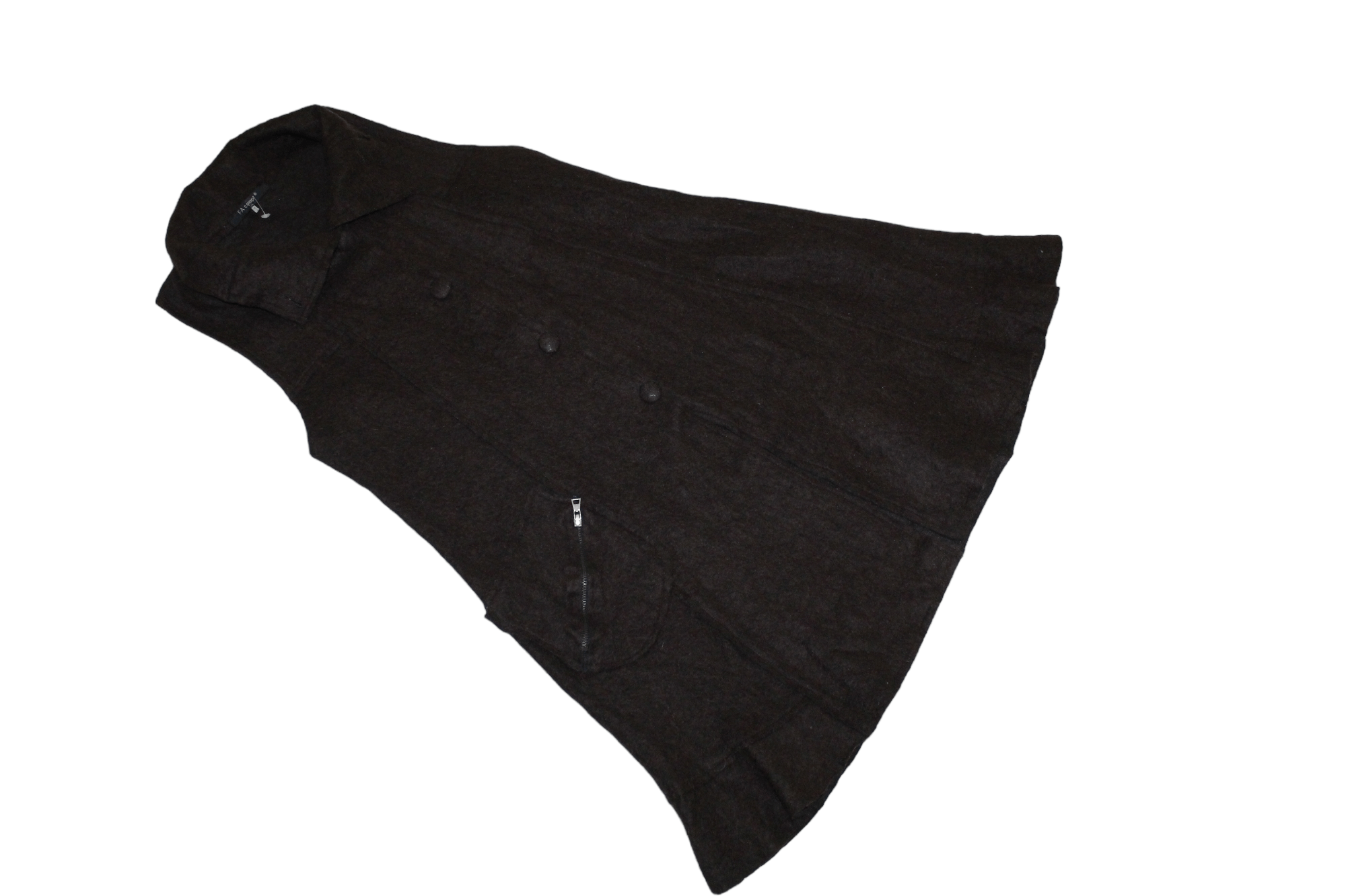 Other FA concept Paris Brush Wool Sleeveless Trapeze Tunic Gilet Size M / US 6-8 / IT 42-44 - 4 Thumbnail