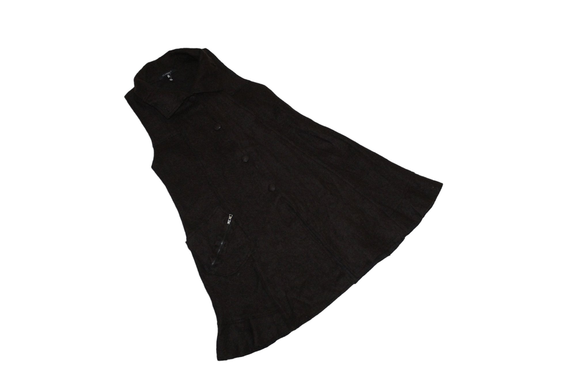 Other FA concept Paris Brush Wool Sleeveless Trapeze Tunic Gilet Size M / US 6-8 / IT 42-44 - 13 Thumbnail