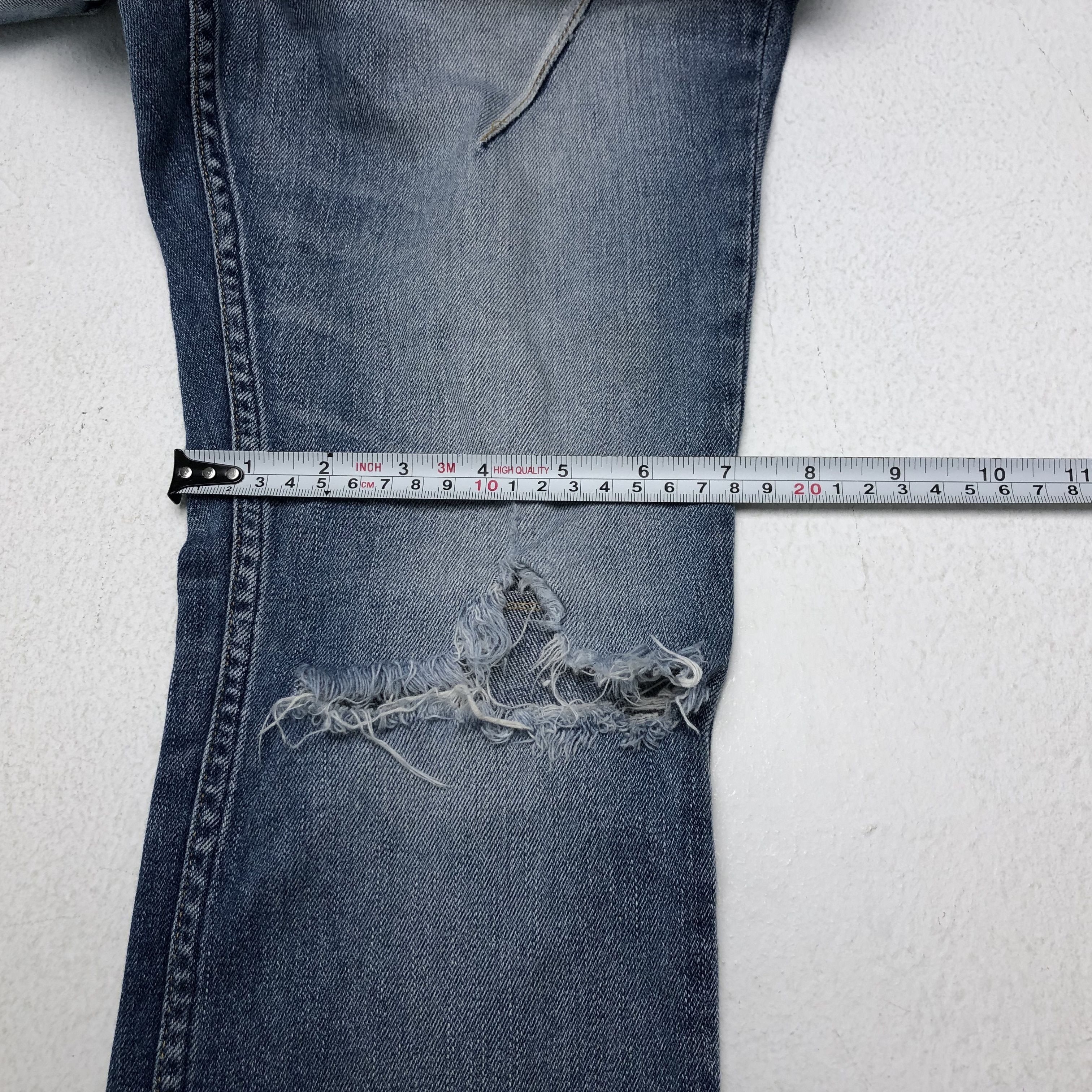 Number (N)ine Vintage Number Nine Custom Big Logo Distressted Denim Size US 30 / EU 46 - 10 Thumbnail