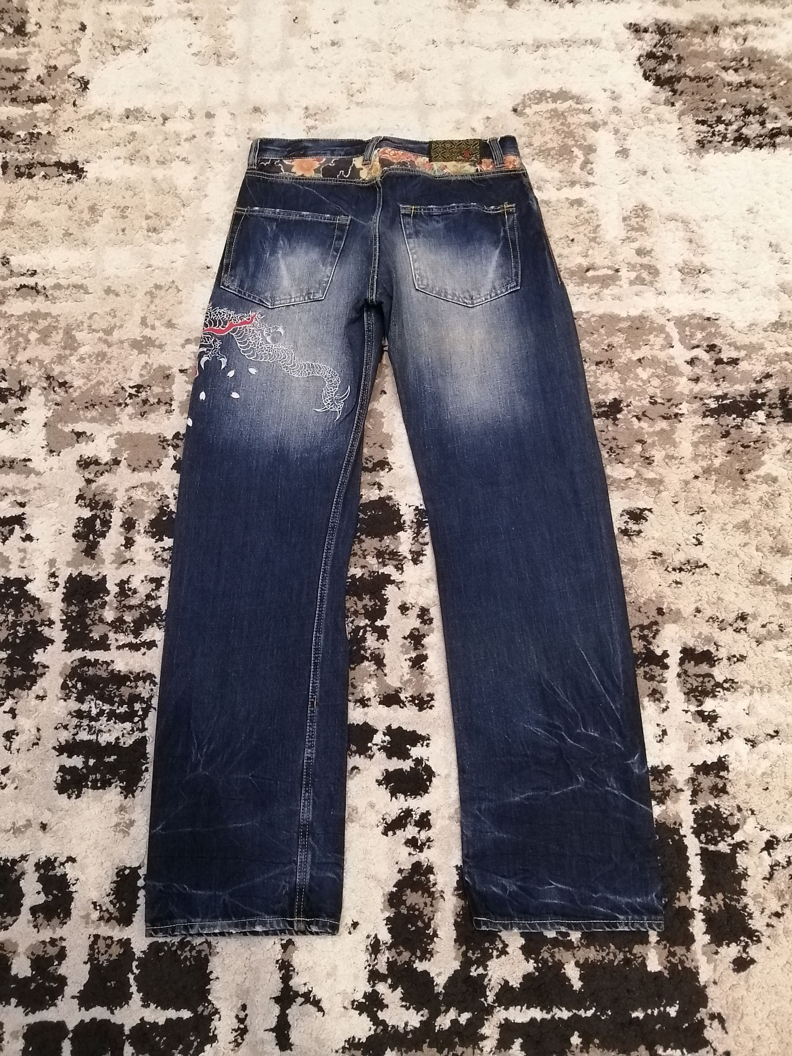 Eternal Vintage Eternal Japan Dragon Embroidery Jeans Size US 32 / EU 48 - 13 Thumbnail