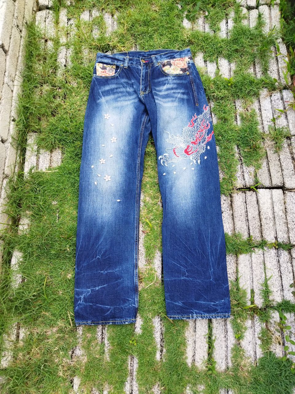 Eternal Vintage Eternal Japan Dragon Embroidery Jeans Size US 32 / EU 48 - 1 Thumbnail
