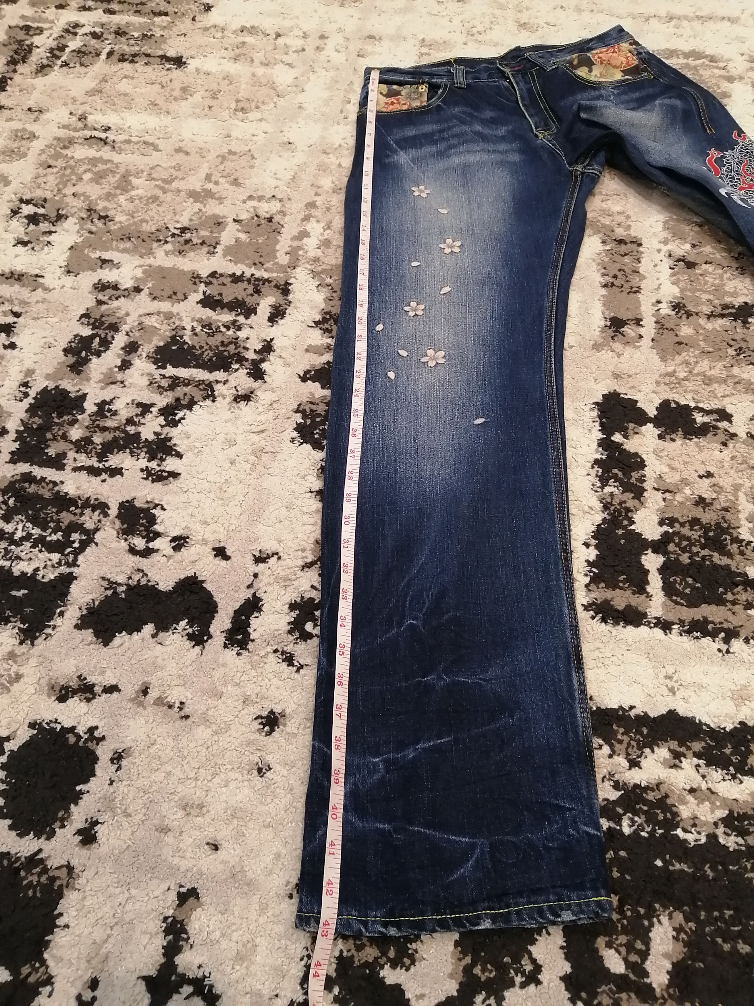 Eternal Vintage Eternal Japan Dragon Embroidery Jeans Size US 32 / EU 48 - 17 Thumbnail
