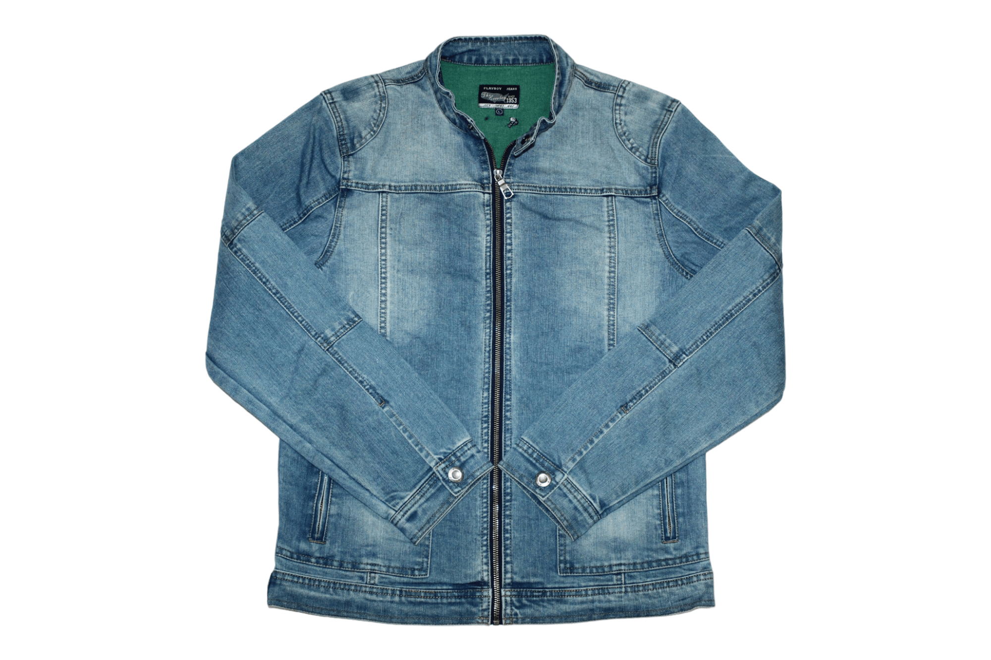 Japanese Brand RARE VTG🔥 Playboy Jeans The Cowboy Zipper Denim Jacket Size US M / EU 48-50 / 2 - 1 Thumbnail