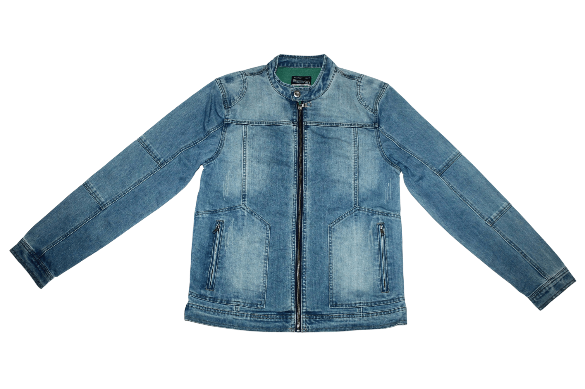 Japanese Brand RARE VTG🔥 Playboy Jeans The Cowboy Zipper Denim Jacket Size US M / EU 48-50 / 2 - 5 Thumbnail