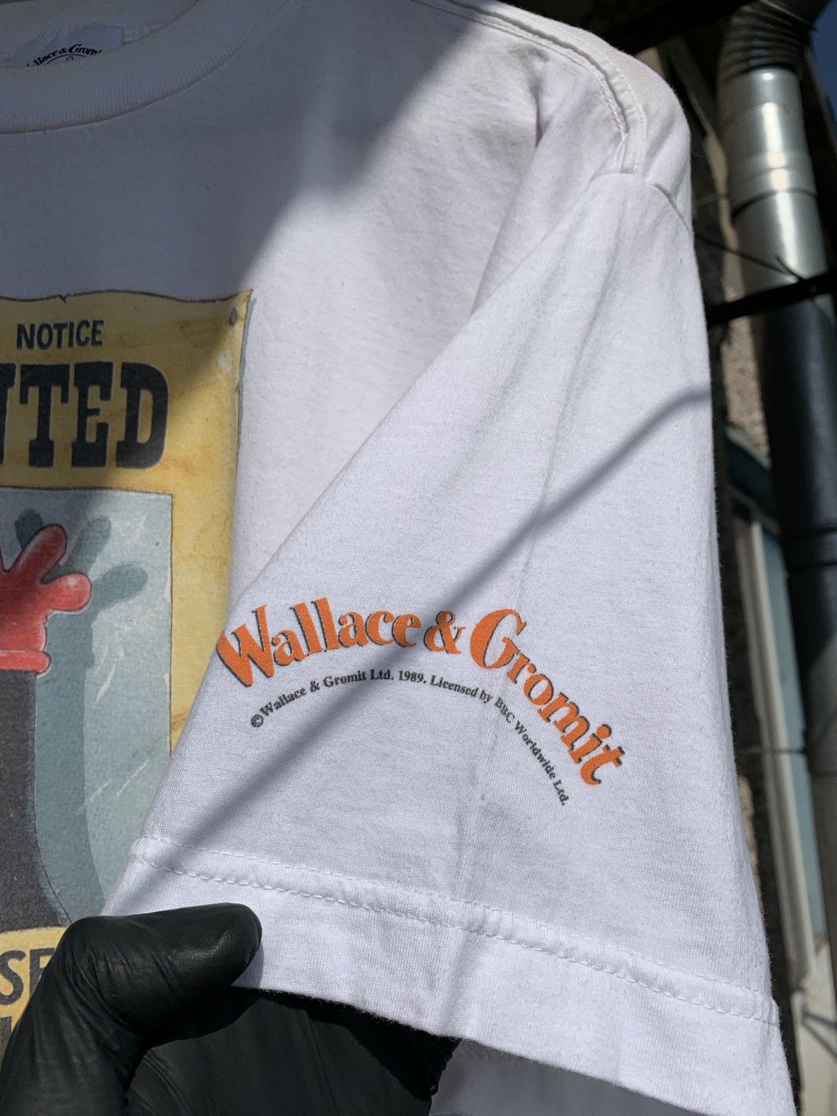 Cartoon Network 1989 Vintage Wallace & Gromit Wanted Chicken T-Shirt Size US L / EU 52-54 / 3 - 8 Thumbnail